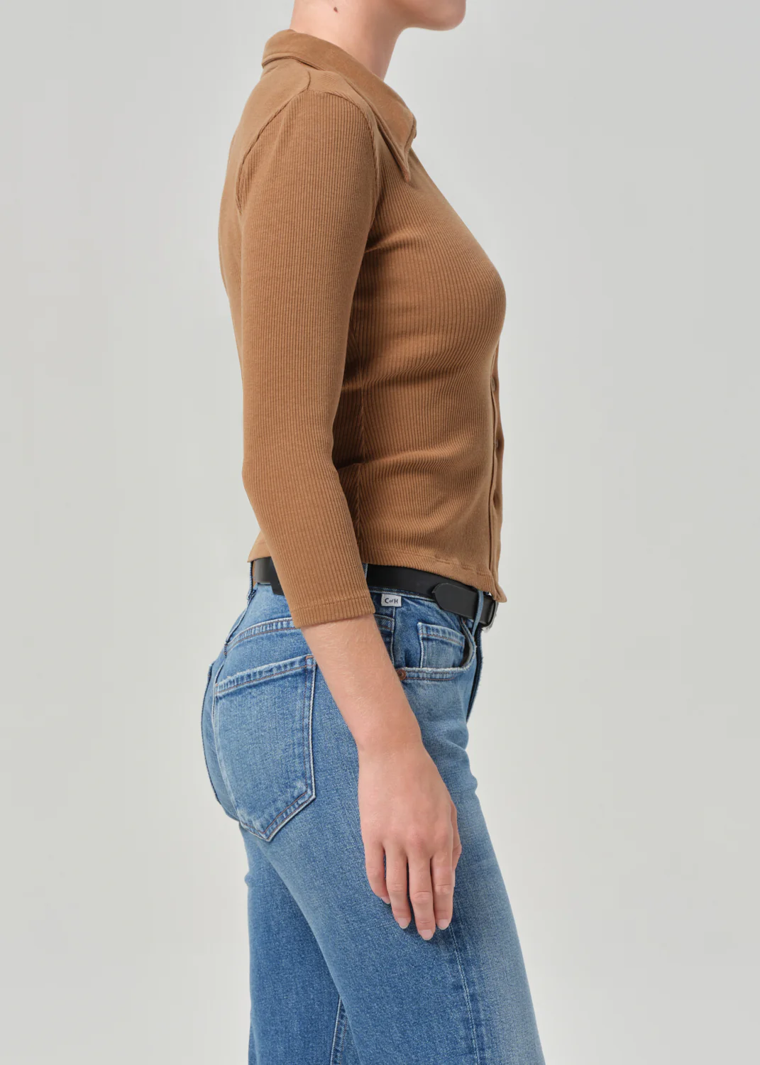 3/4 Sleeve Gila Polo in Manuka - Image 3