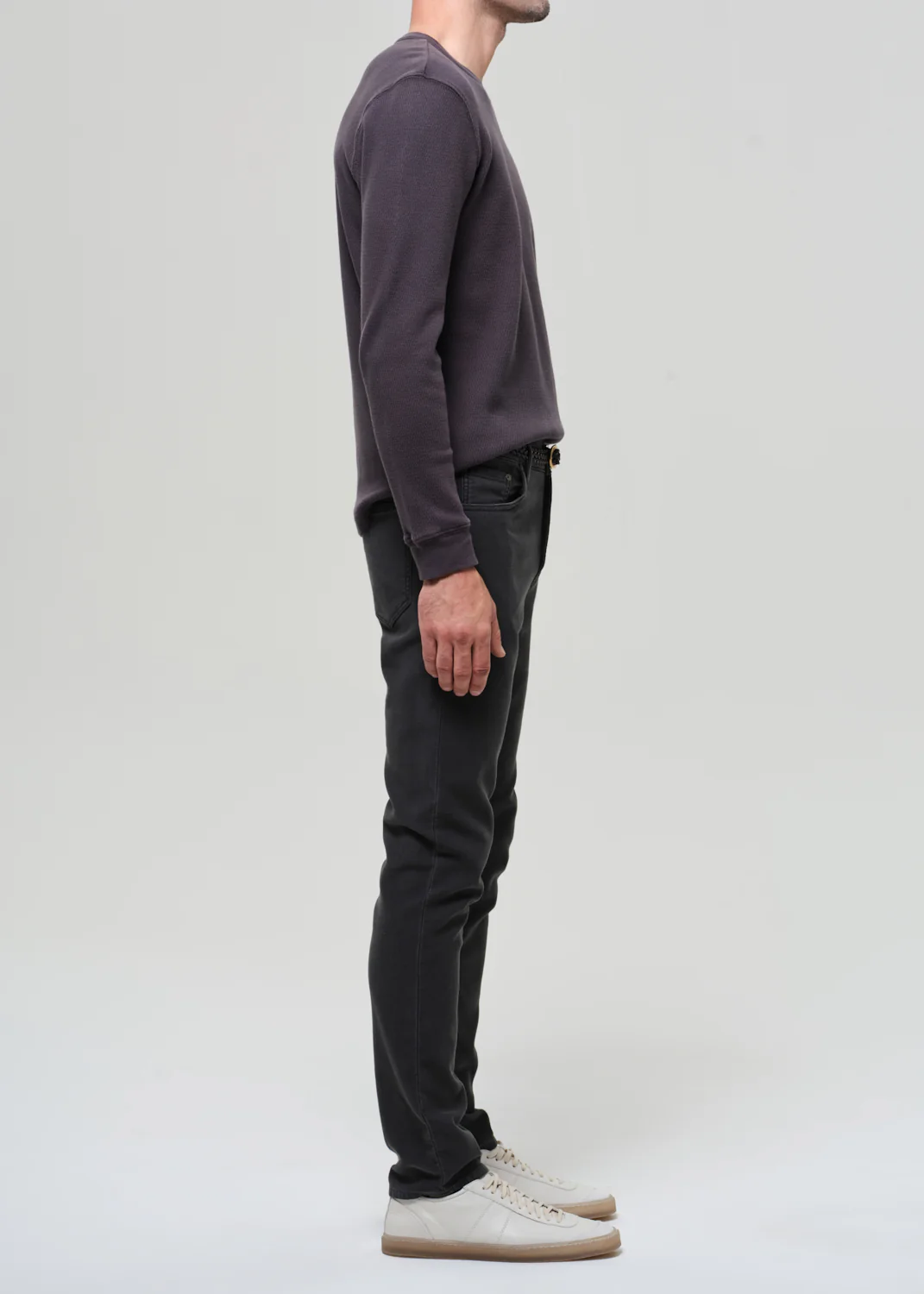 Adler Slim Perform Twill in Charred Cedar - Image 5
