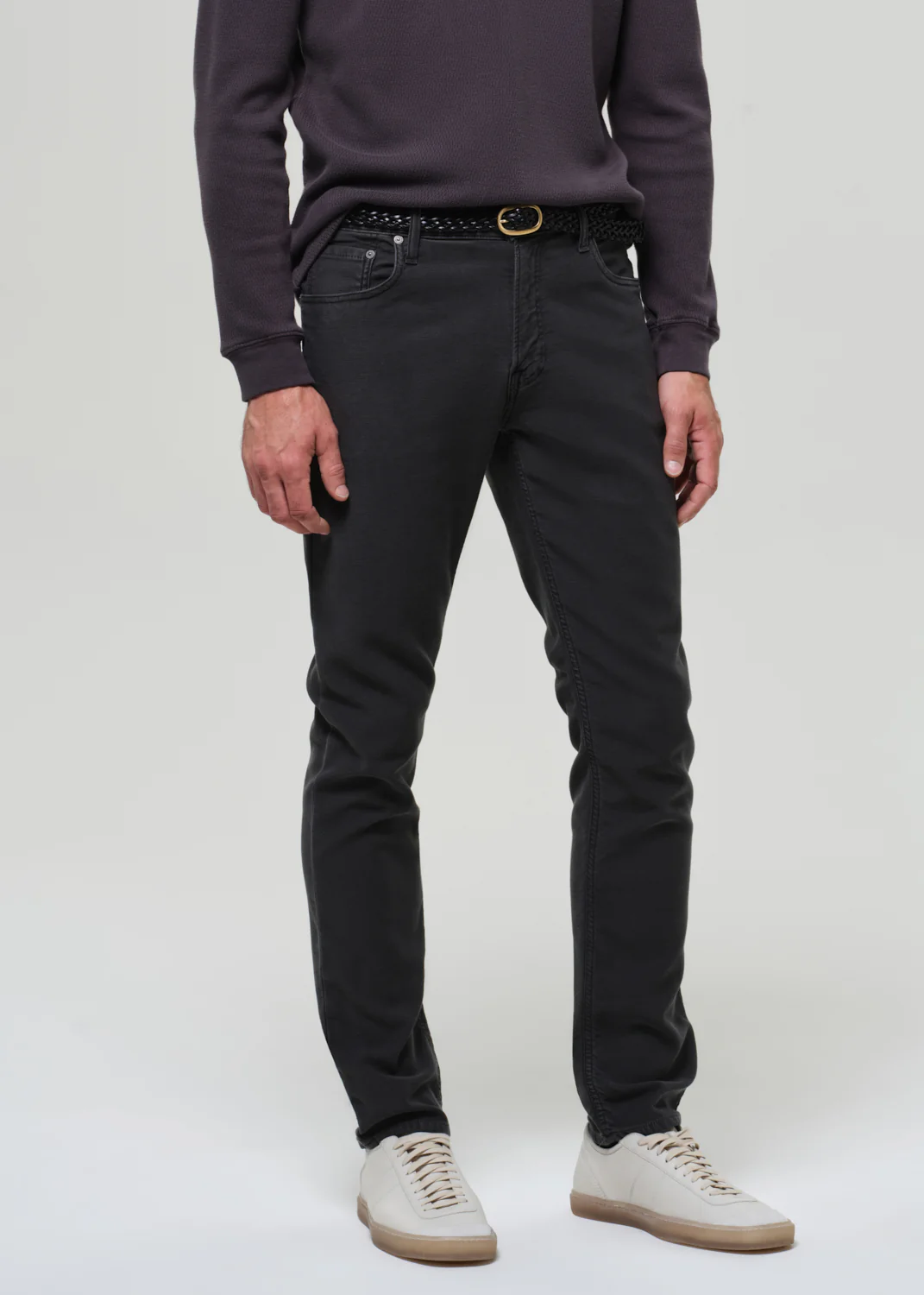 Adler Slim Perform Twill in Charred Cedar - Image 6