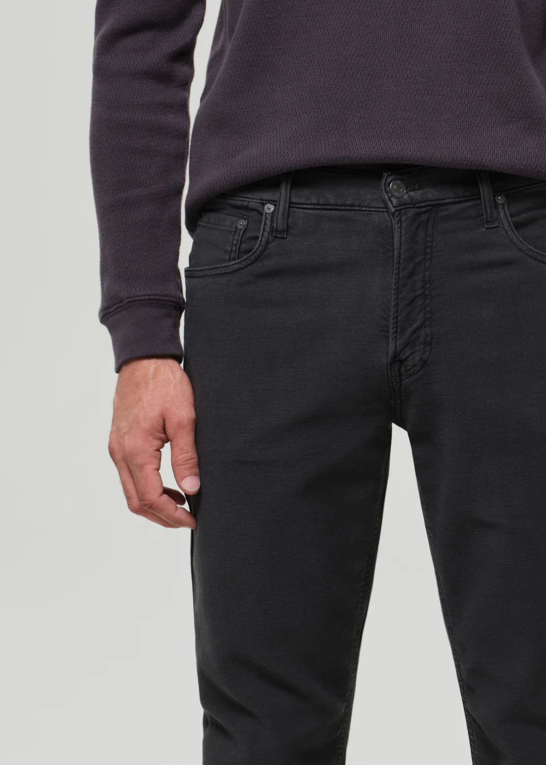 Adler Slim Perform Twill in Charred Cedar - Image 7