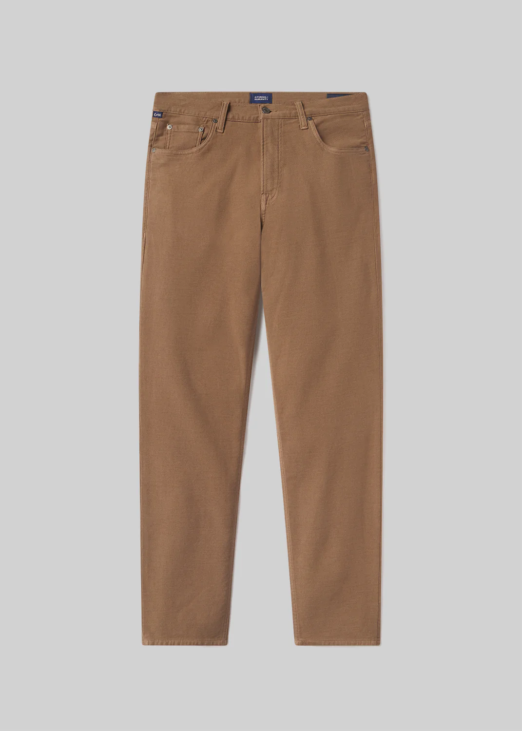 Adler Slim Perform Twill in Deep Brown