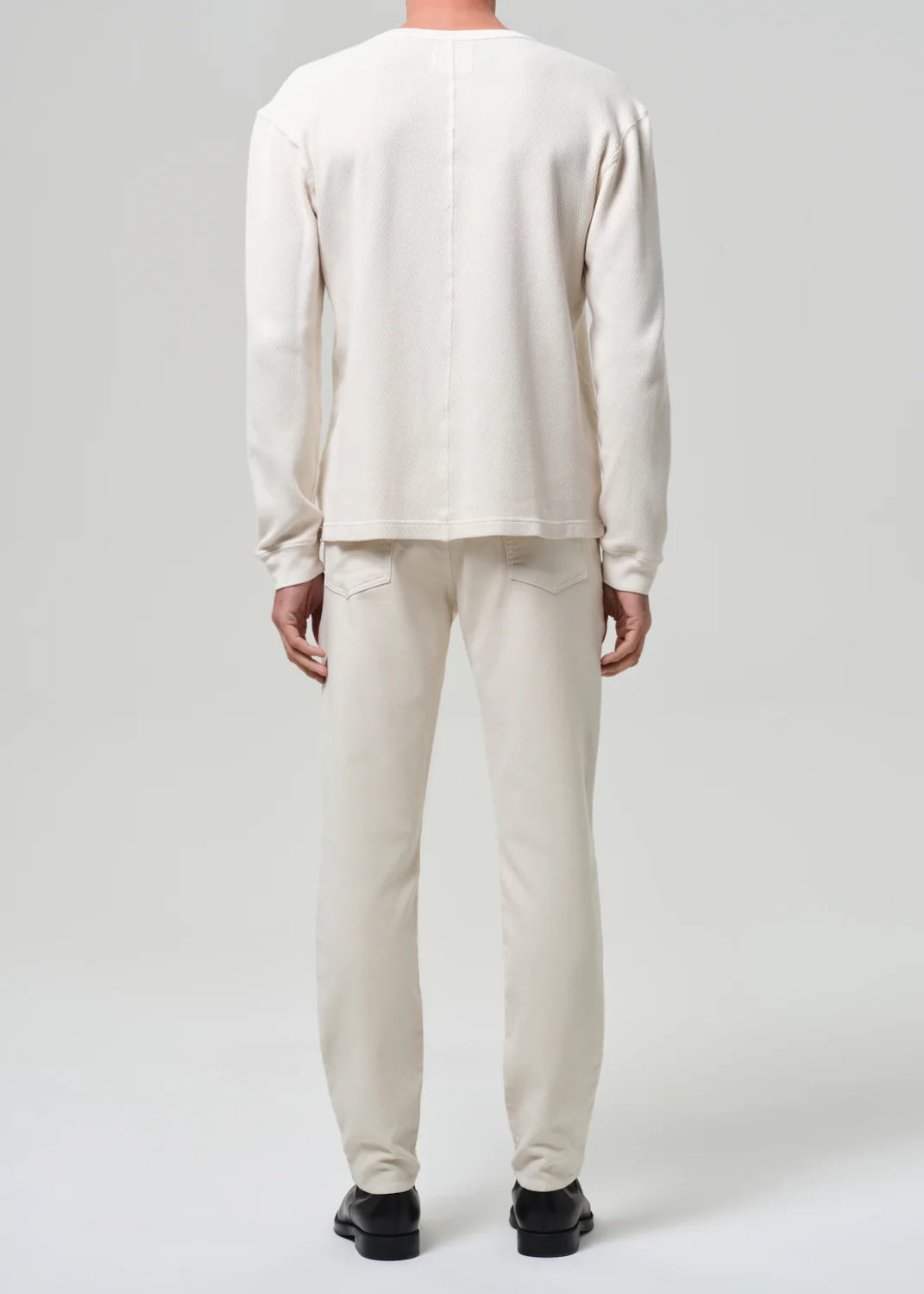 Adler Slim Perform Twill in Ecru - Image 3
