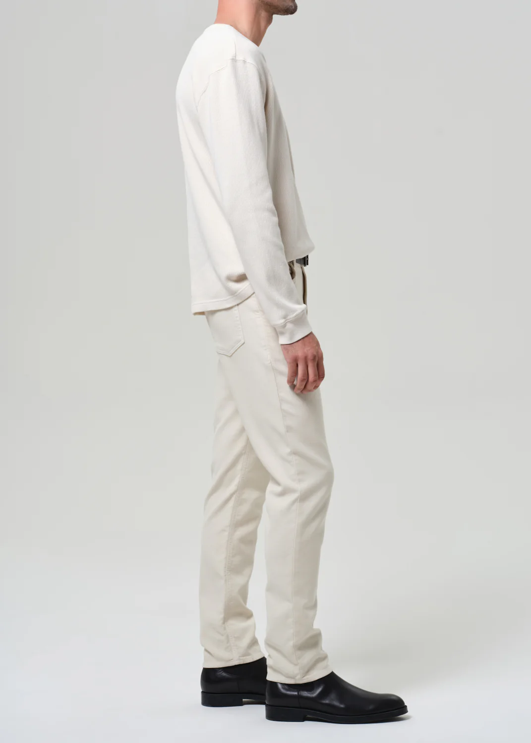 Adler Slim Perform Twill in Ecru - Image 4