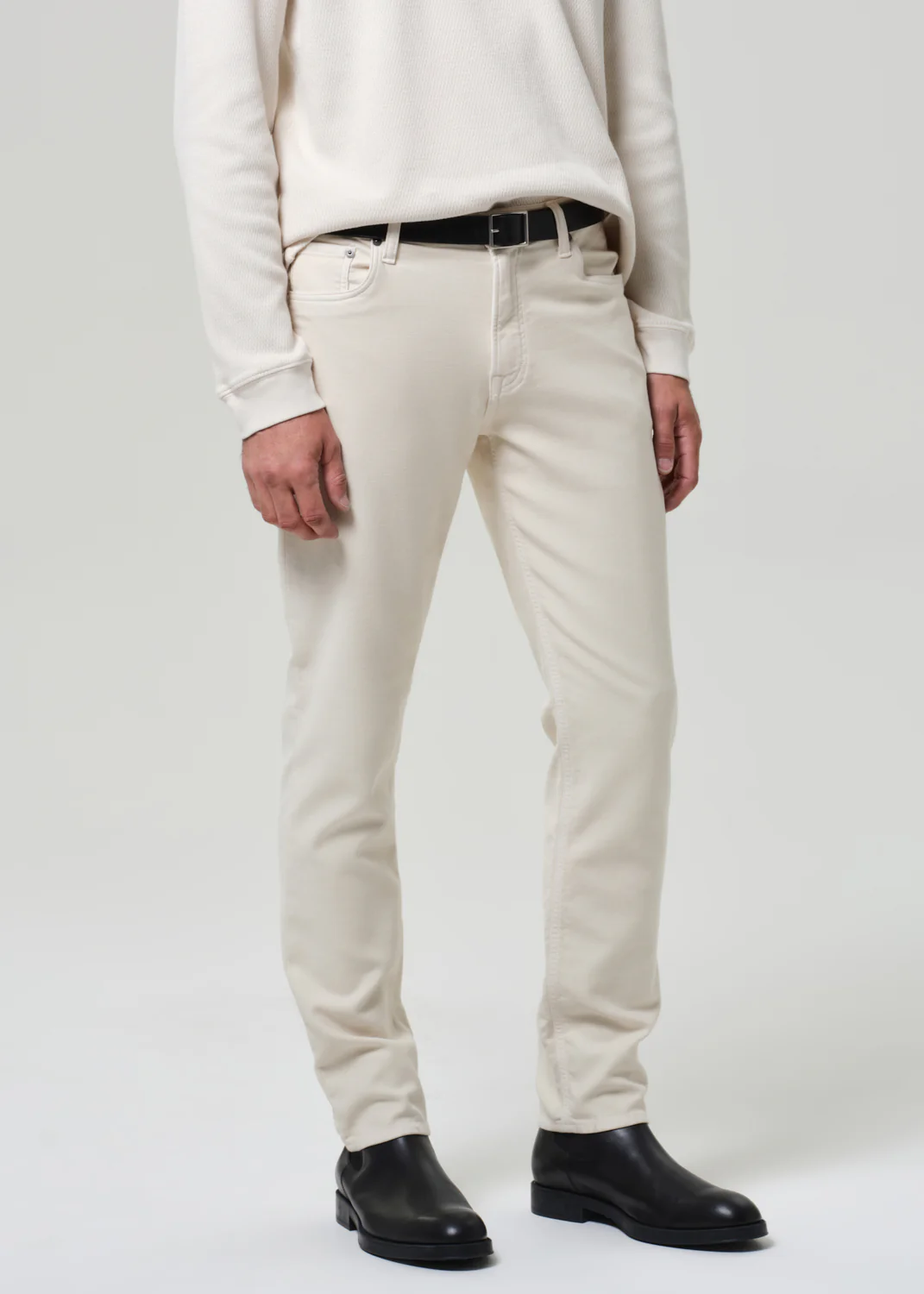 Adler Slim Perform Twill in Ecru - Image 5