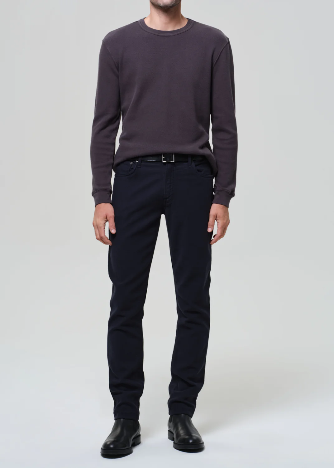 Adler Slim Perform Twill in Navy - Image 2
