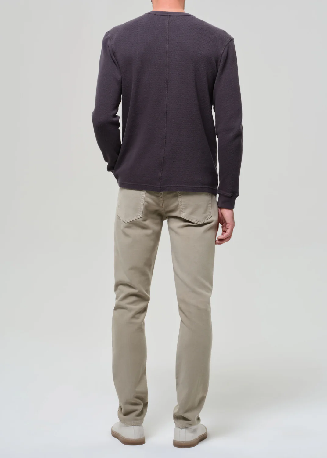 Adler Slim Perform Twill in Pelican - Image 4