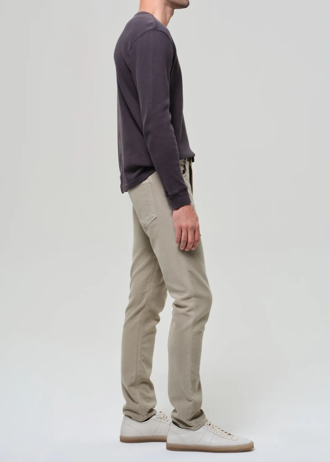 Adler Slim Perform Twill in Pelican - Image 5