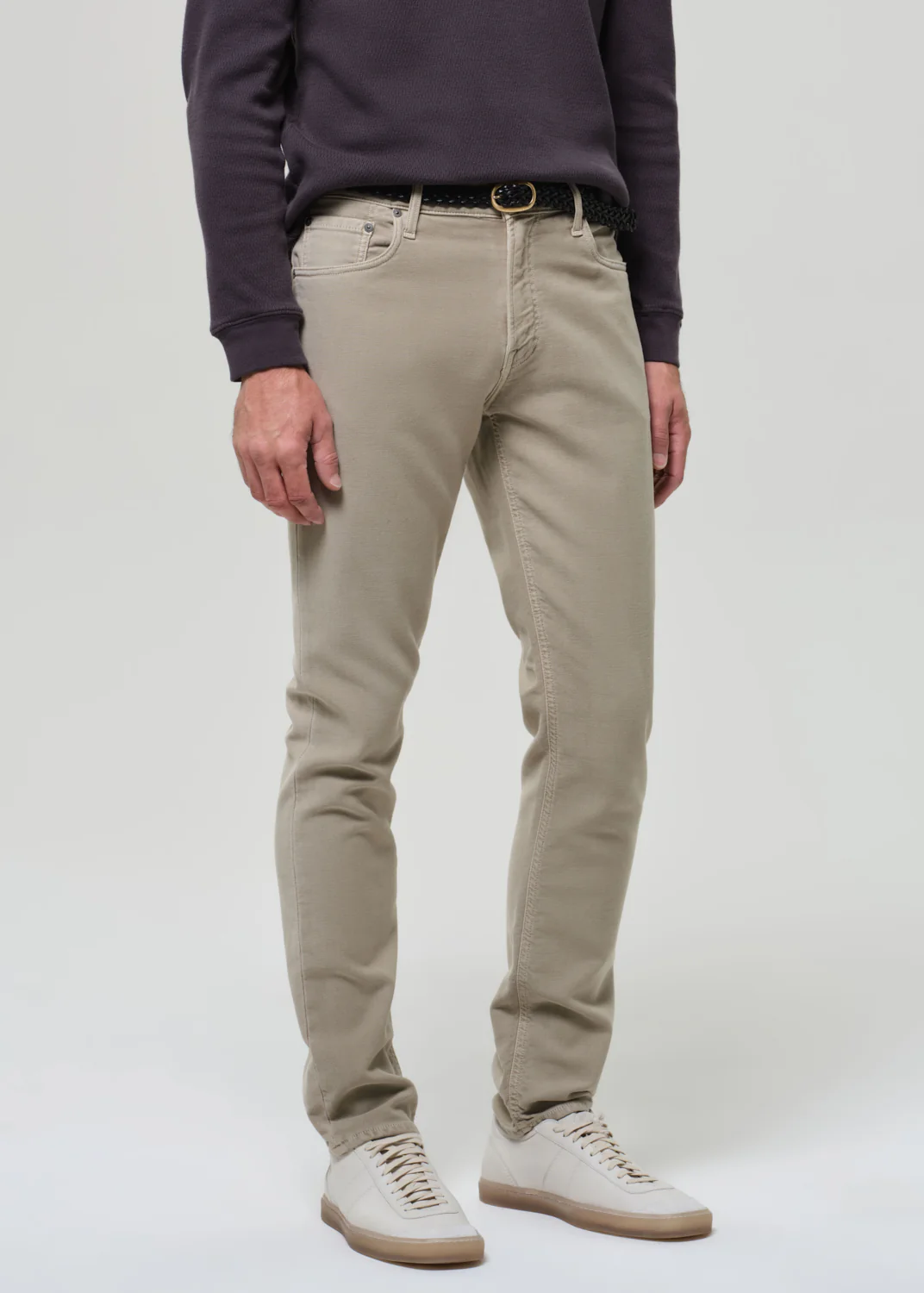 Adler Slim Perform Twill in Pelican - Image 6