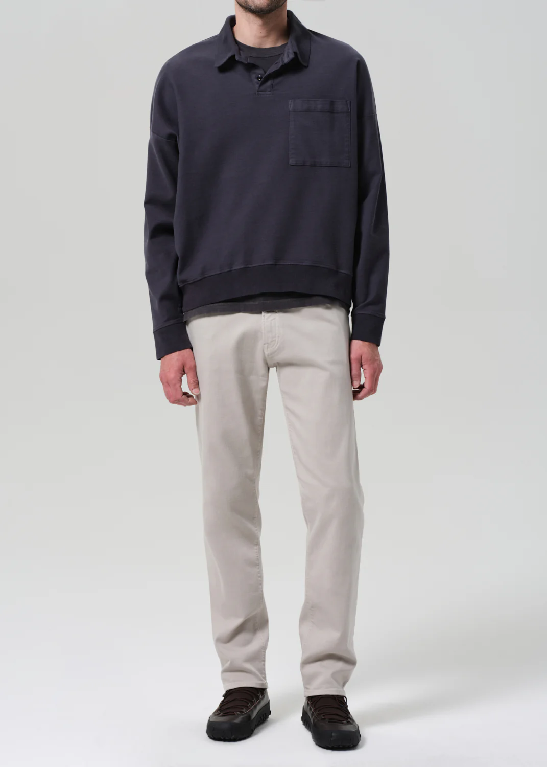 Adler Slim Soft Weft in Pale Grey - Image 2