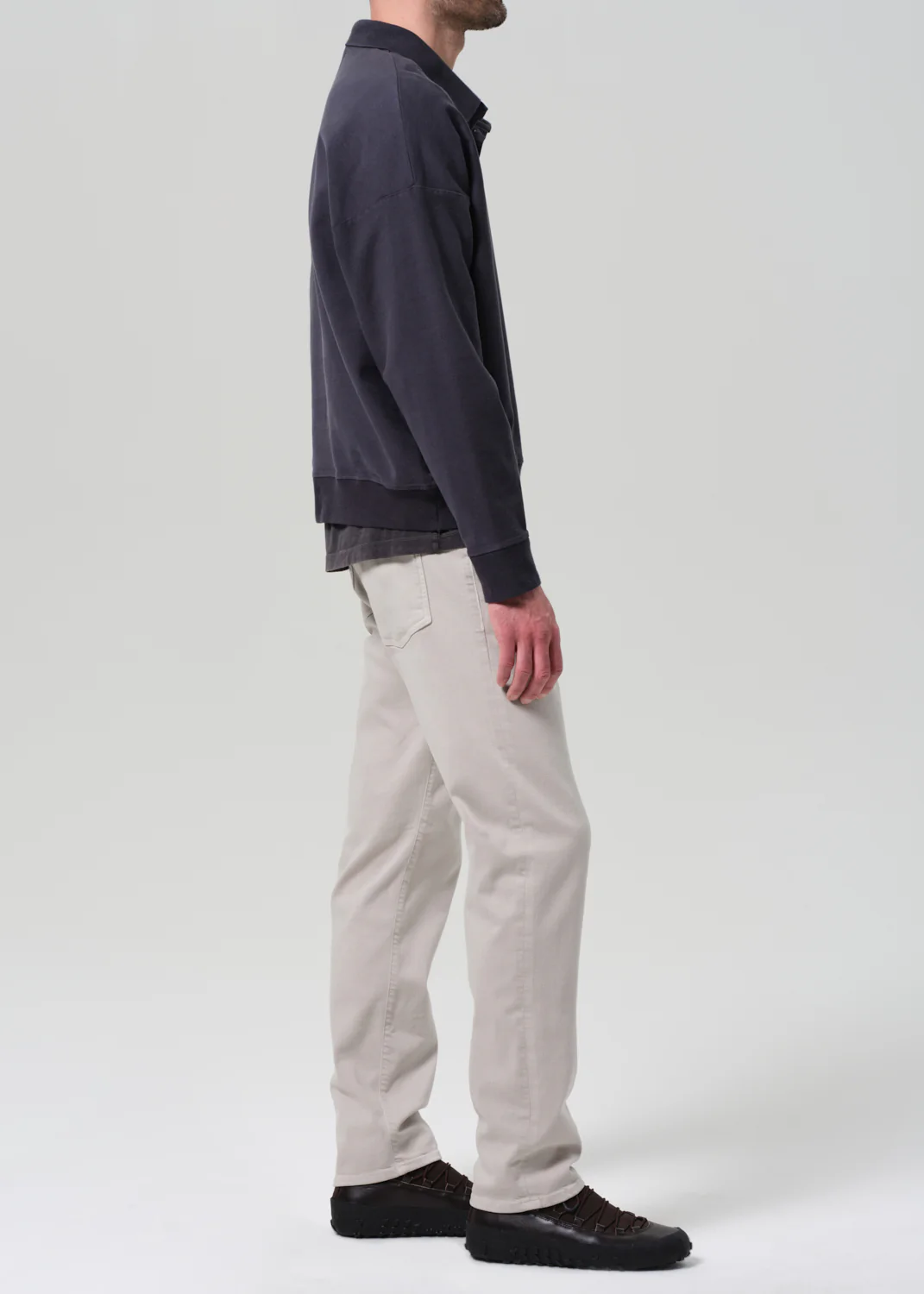 Adler Slim Soft Weft in Pale Grey - Image 4