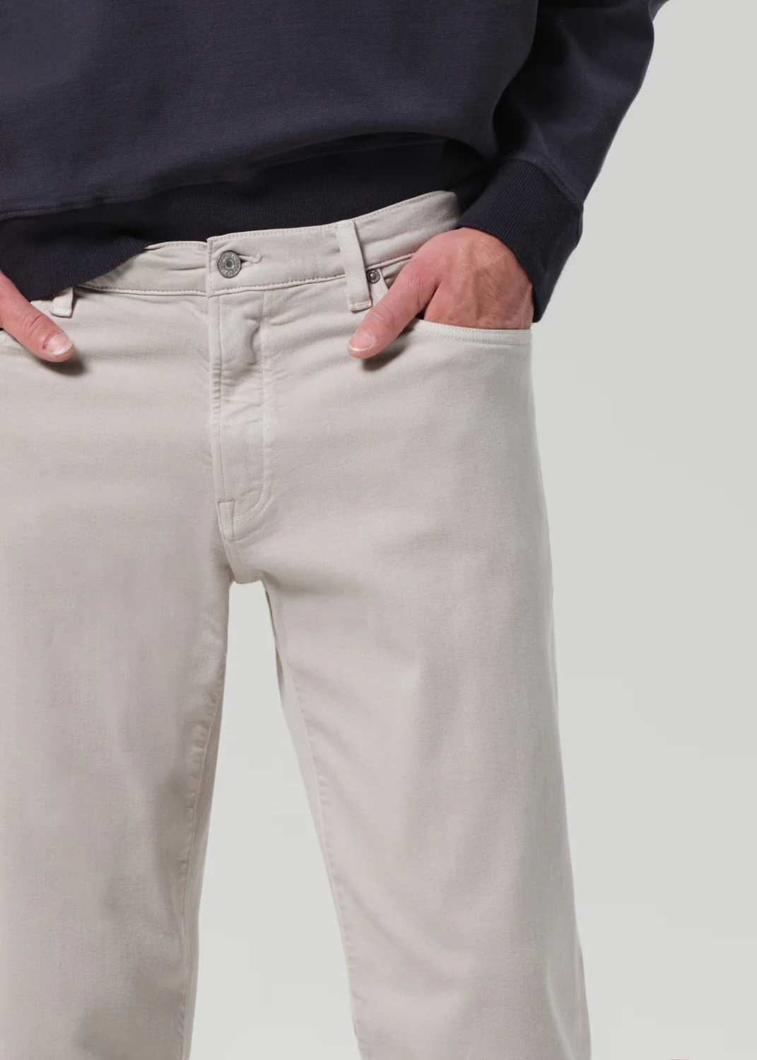 Adler Slim Soft Weft in Pale Grey - Image 6
