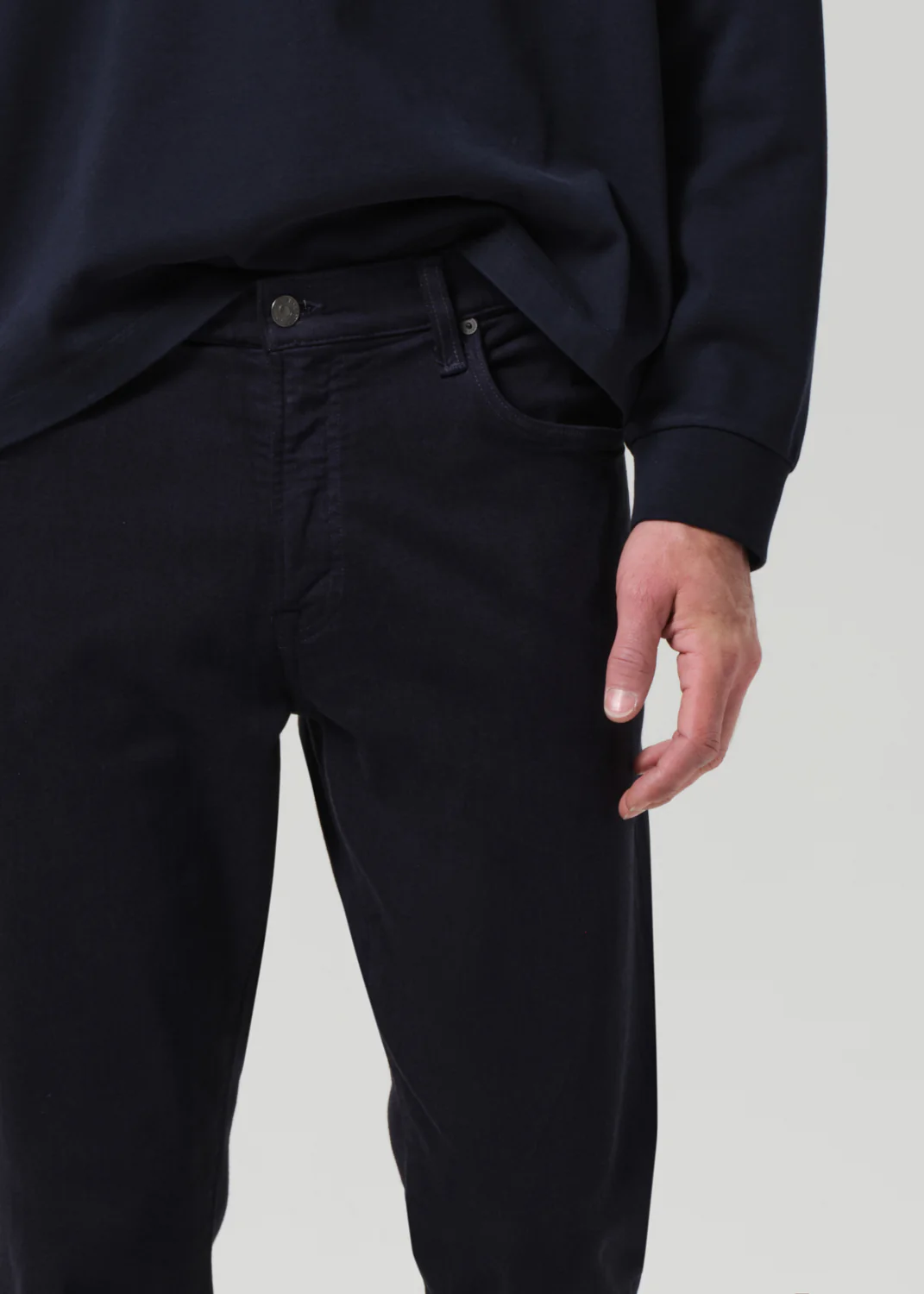 Adler Slim Soft Weft in True Navy - Image 6