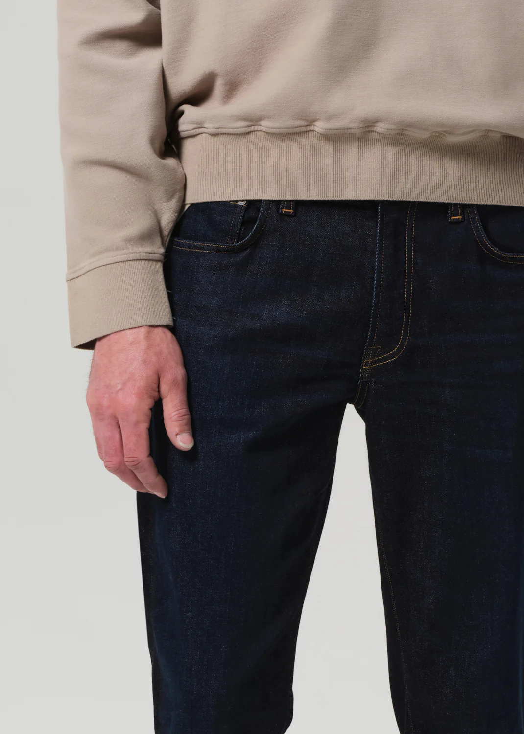 Adler Slim Cashmere Denim in Falcon - Image 6