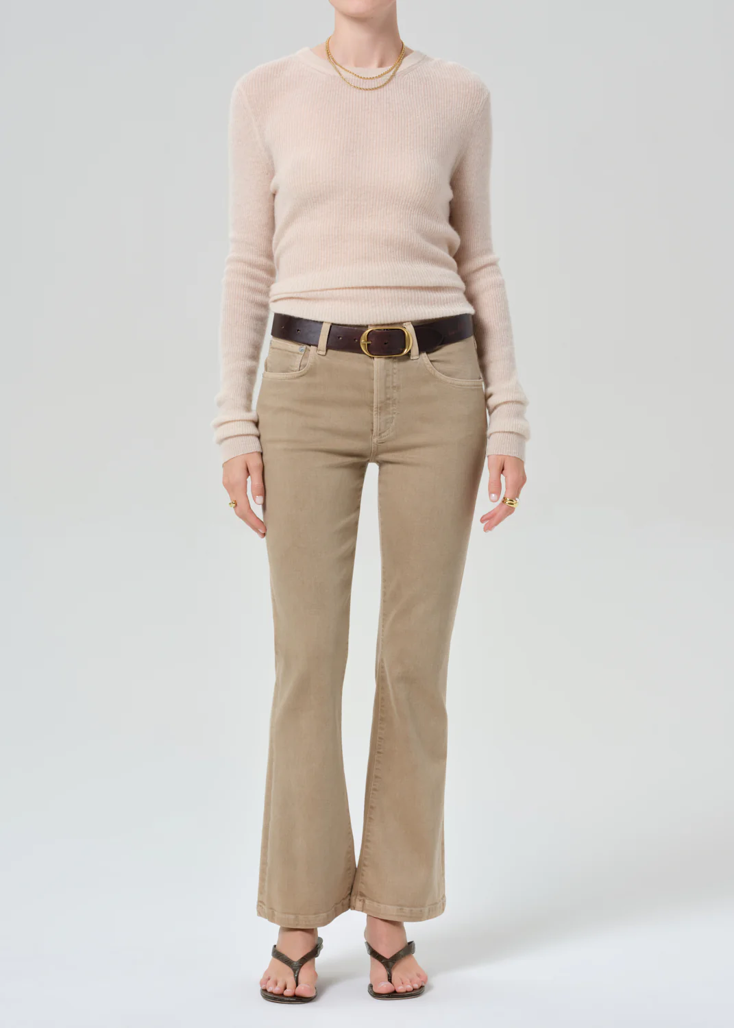 Alessia Crewneck Sweater in Cream - Image 5