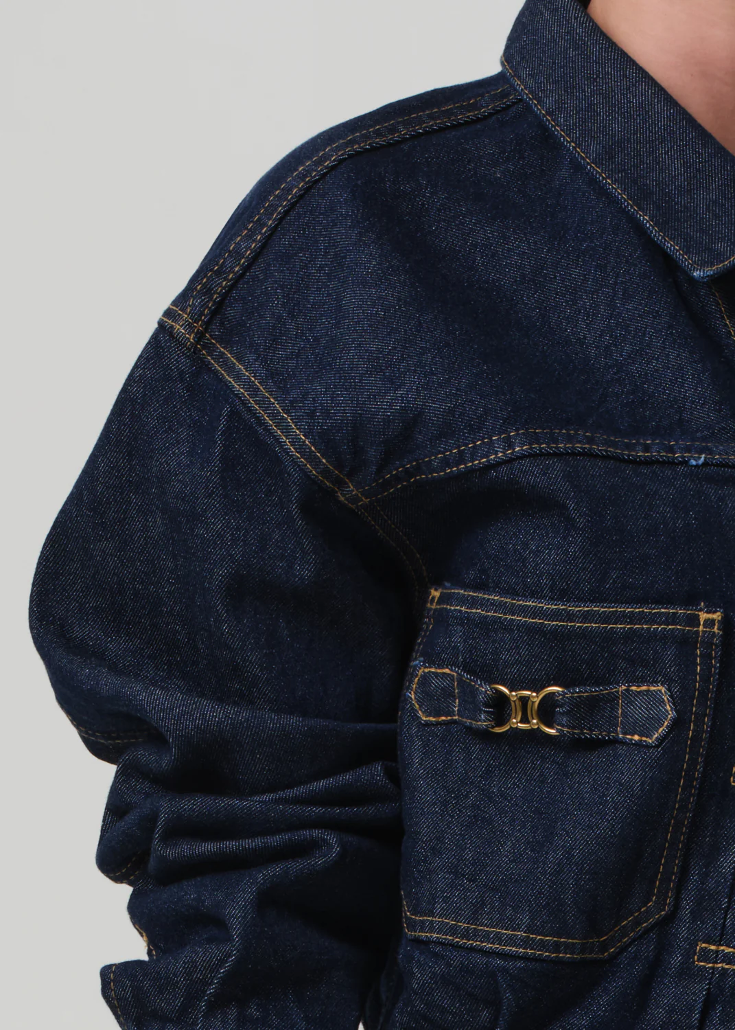 Alma Jacket With Horsebit in Helia - Image 4
