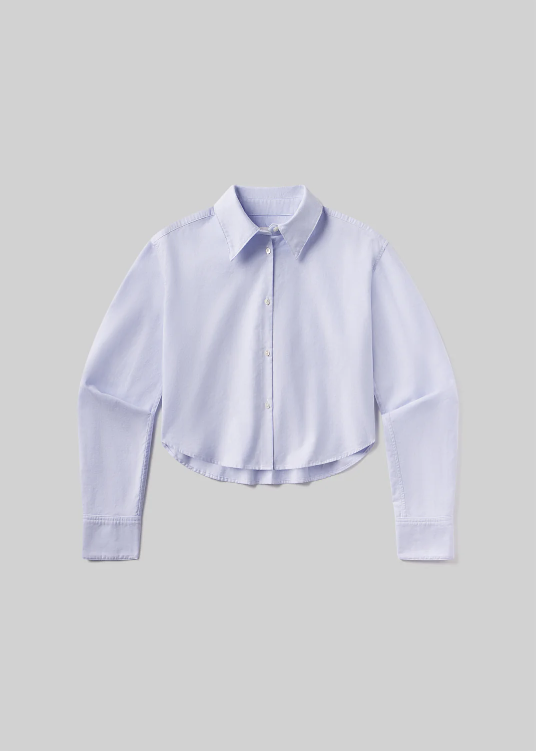 Ana Cropped Shirt in Blue - Image 6