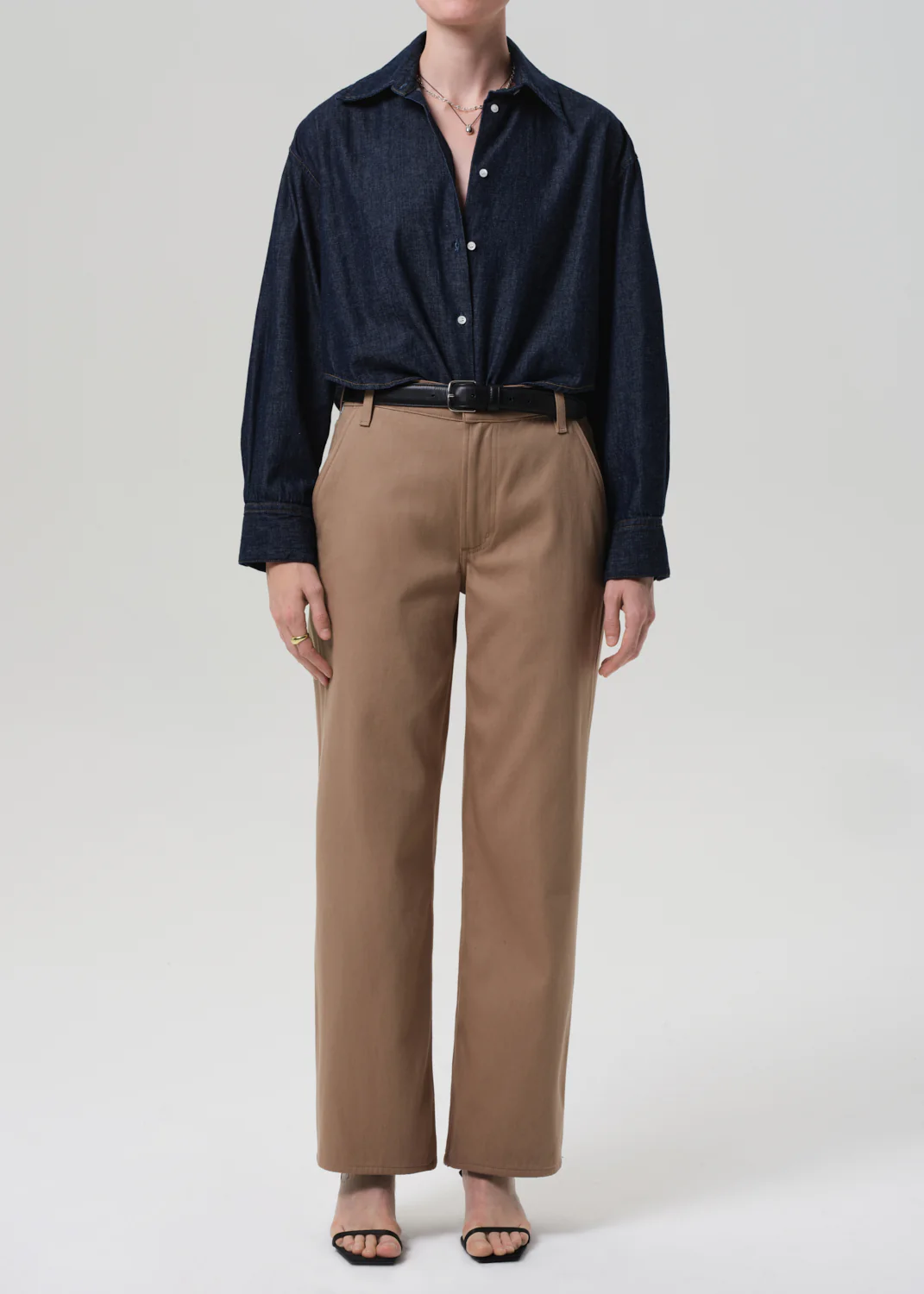 Ana Cropped Shirt in Piave - Image 5