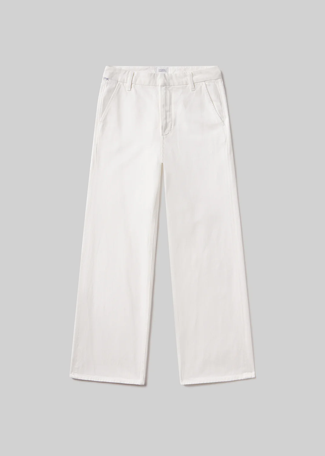 Annina Pocket Trouser 30" in Soft White - Image 6