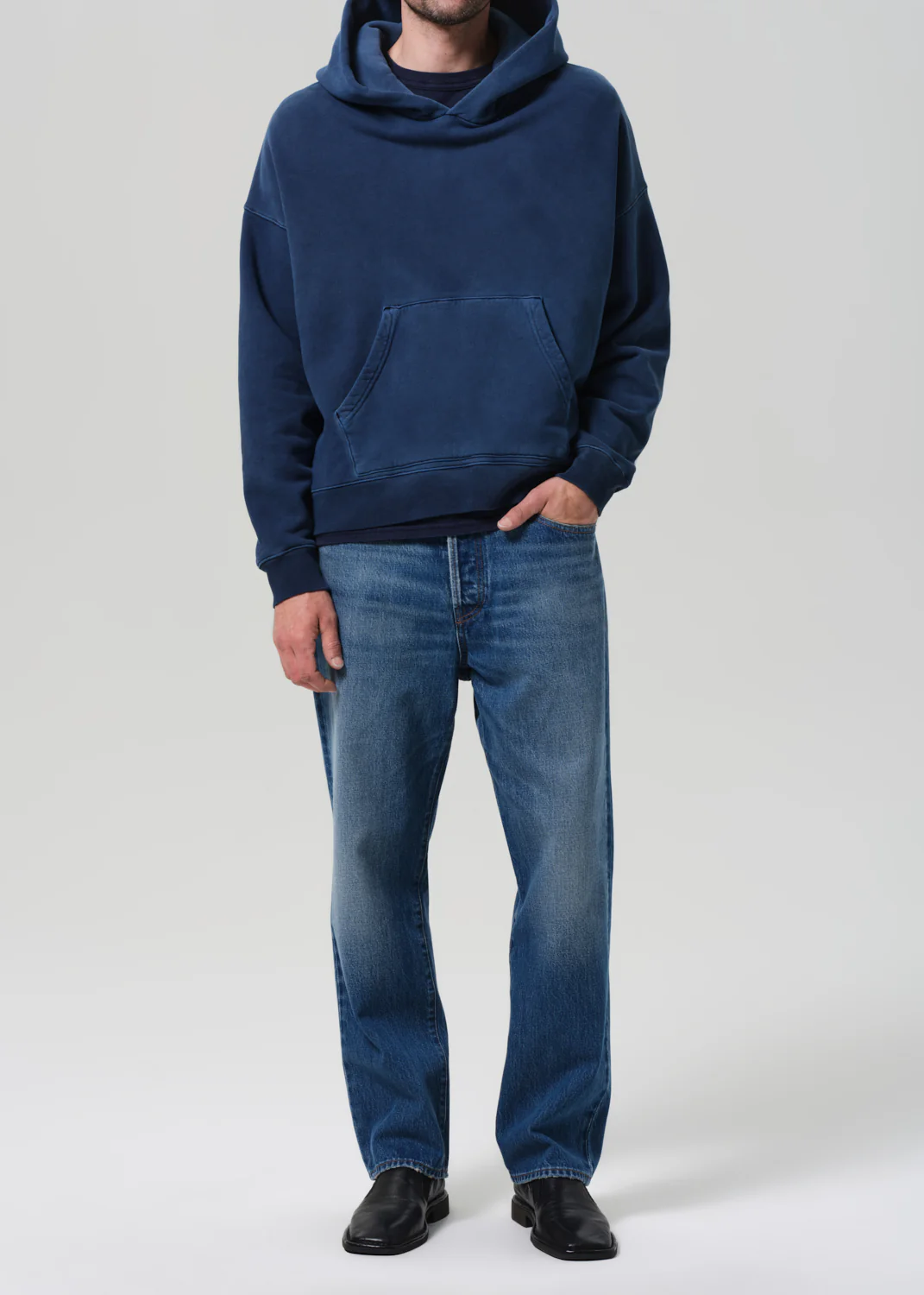 Archive Hoodie in Indigo - Image 6