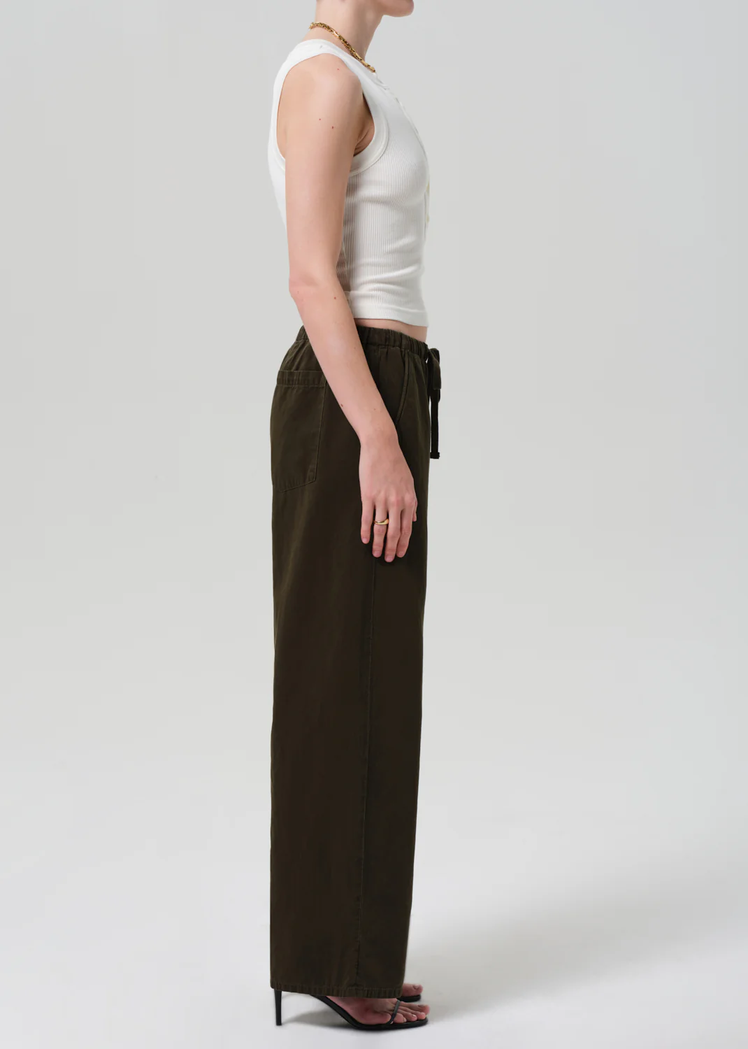 Aurora Pull On in Dark Olive - Image 3