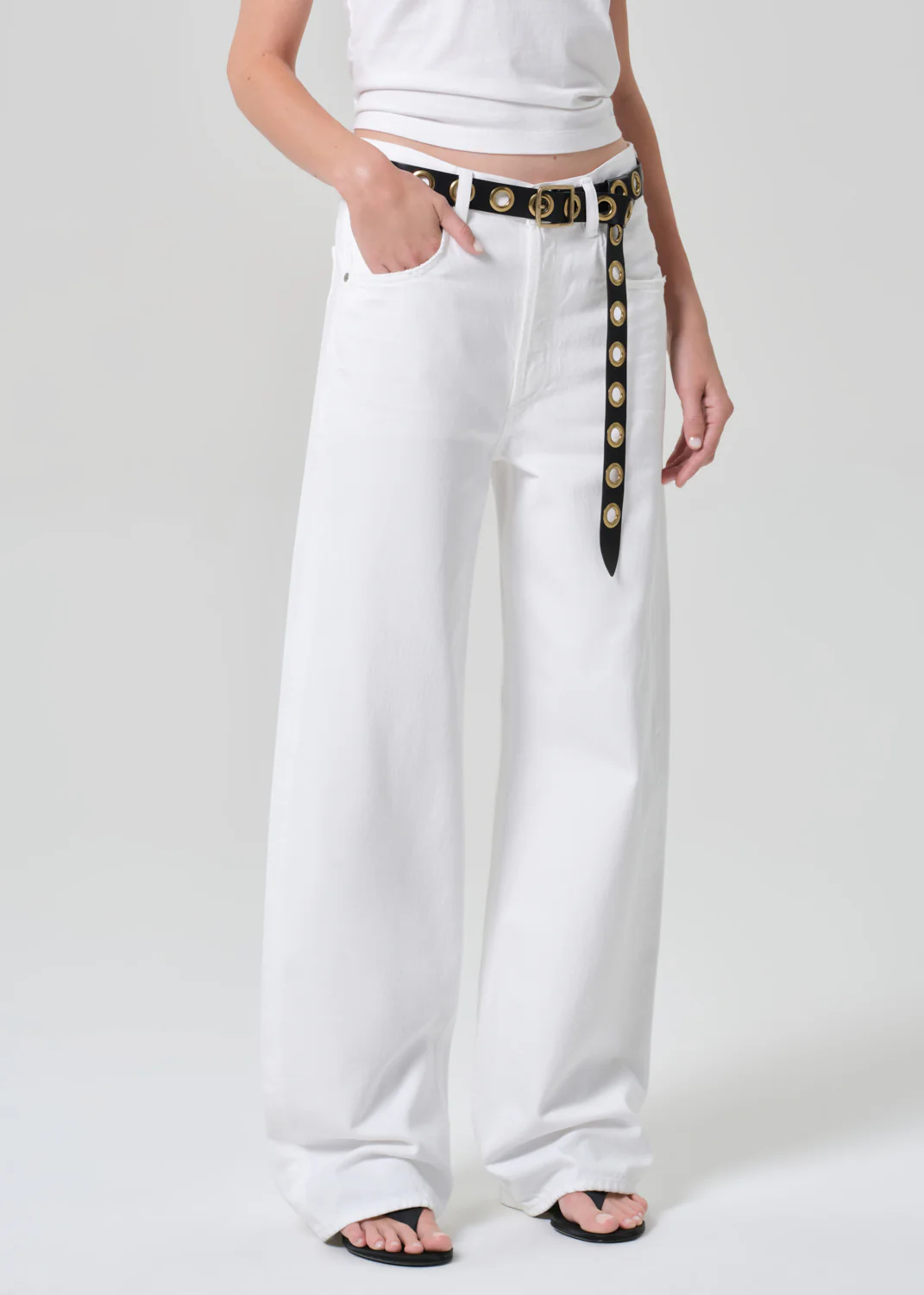 Ayla Baggy in Soft White - Image 3