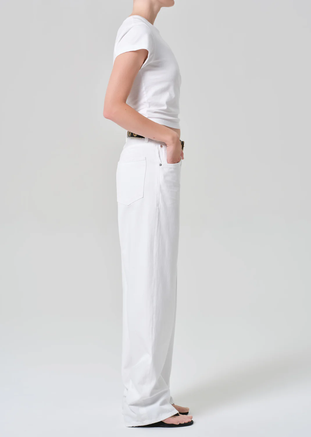 Ayla Baggy in Soft White - Image 4