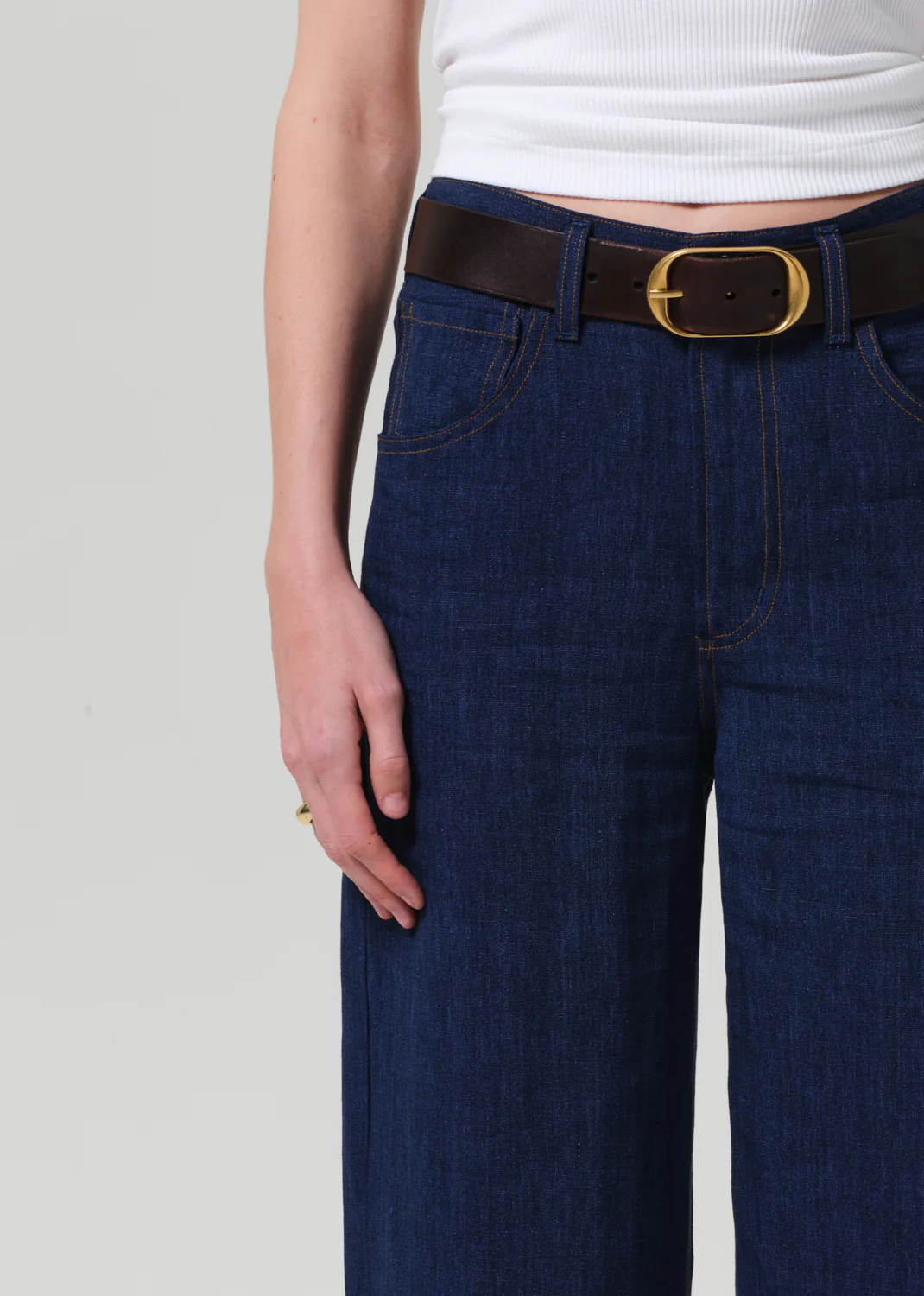 Ayla Baggy Linen in Denim - Image 5