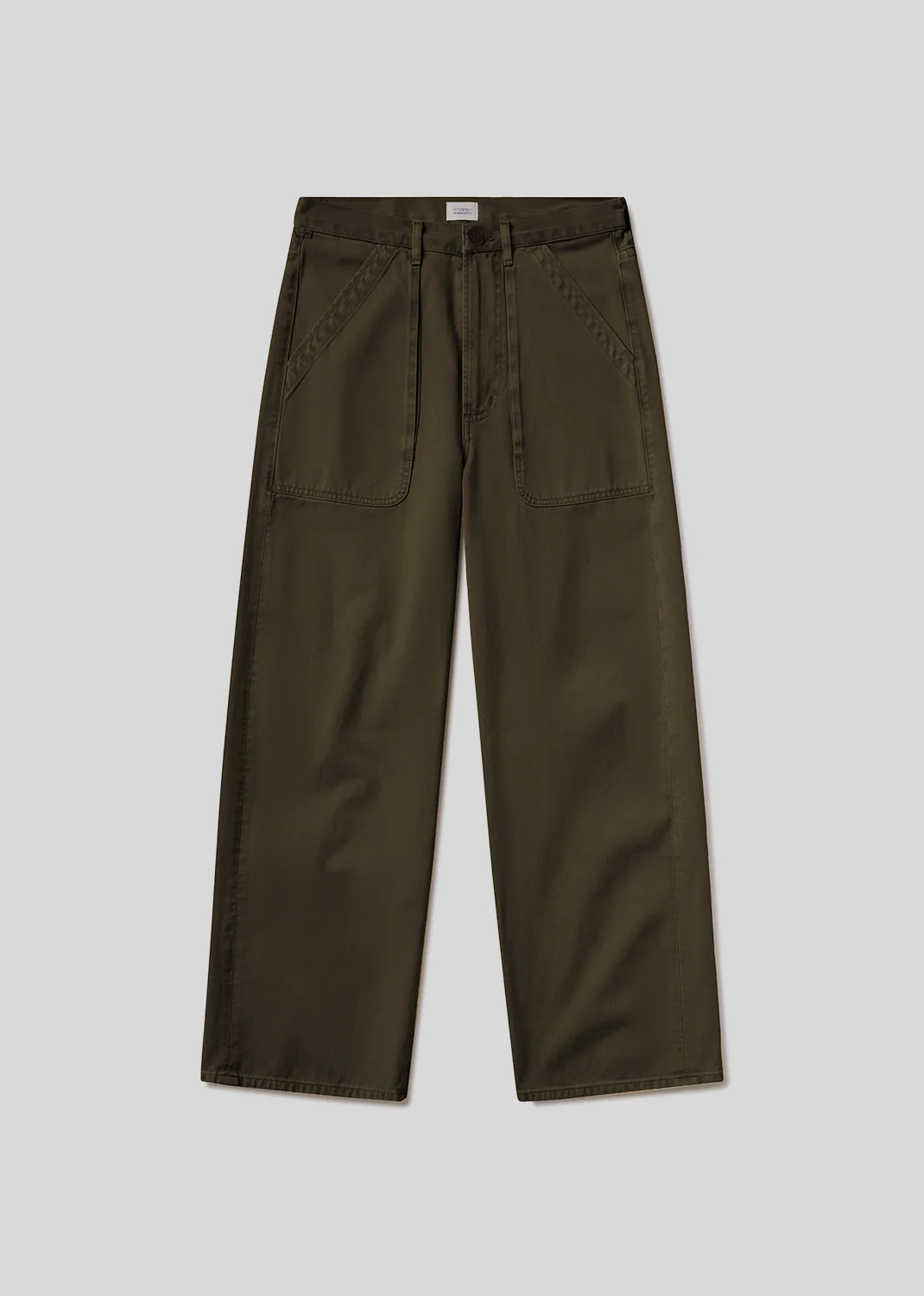 Ayla Cargo Crop in Dark Olive - Image 6