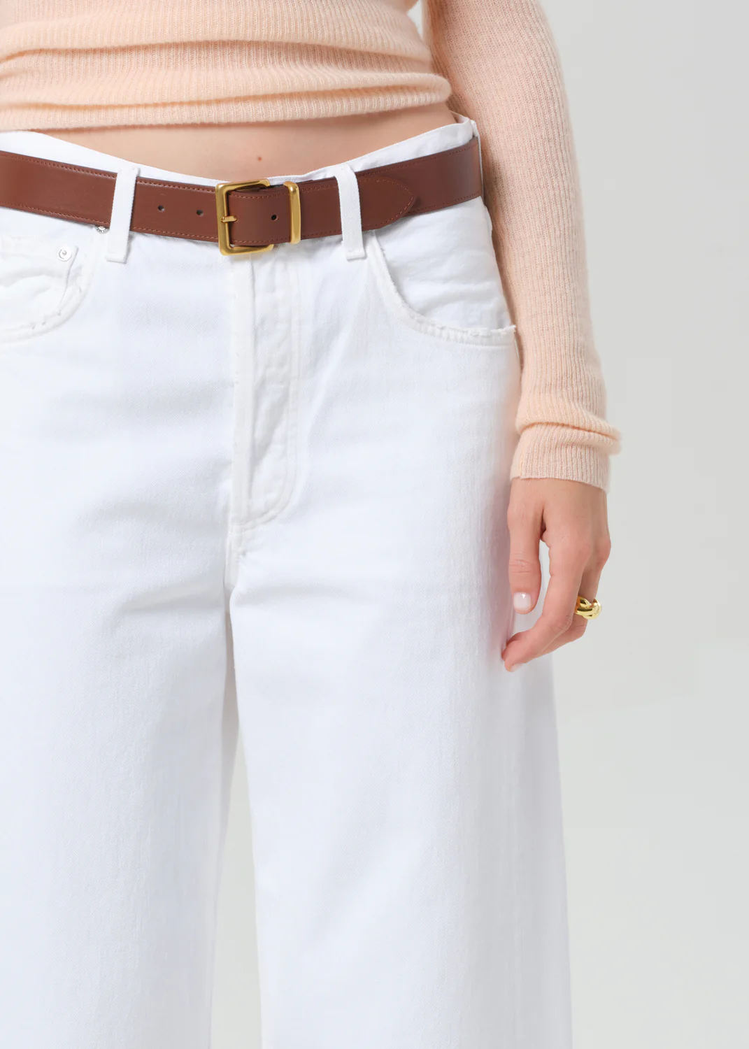 Ayla Raw Hem Crop in Harlow - Image 5