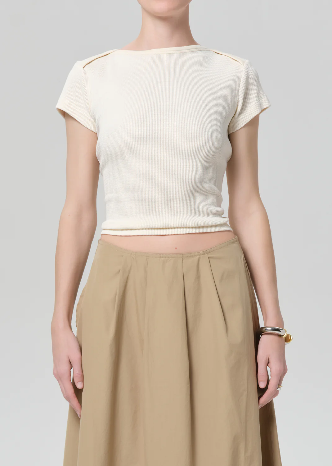 Baby Waffle Tee in Dune