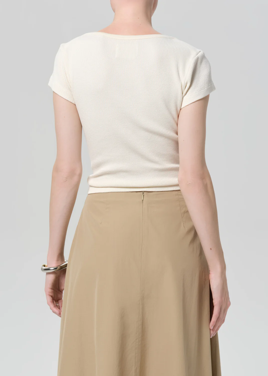 Baby Waffle Tee in Dune - Image 2
