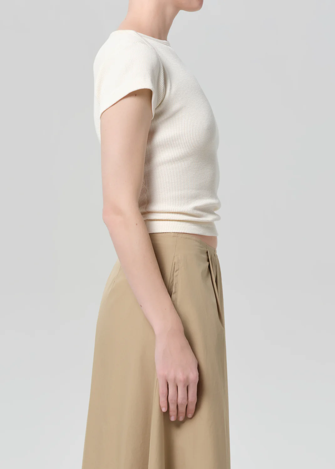 Baby Waffle Tee in Dune - Image 3