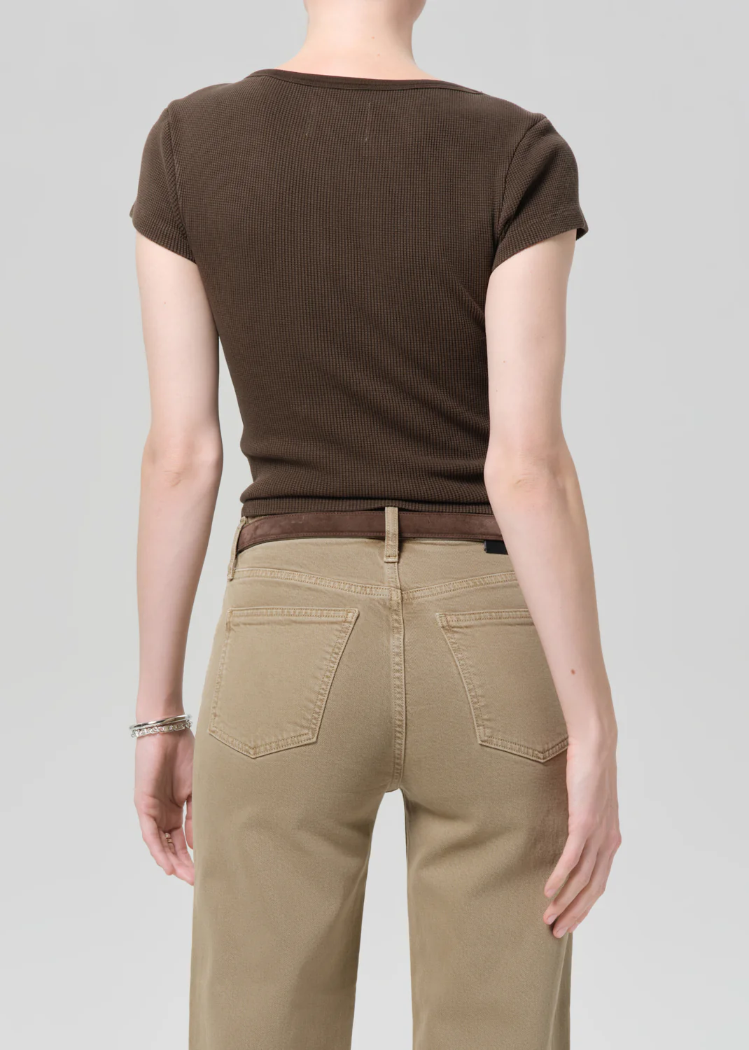 Baby Waffle Tee in Umber - Image 2