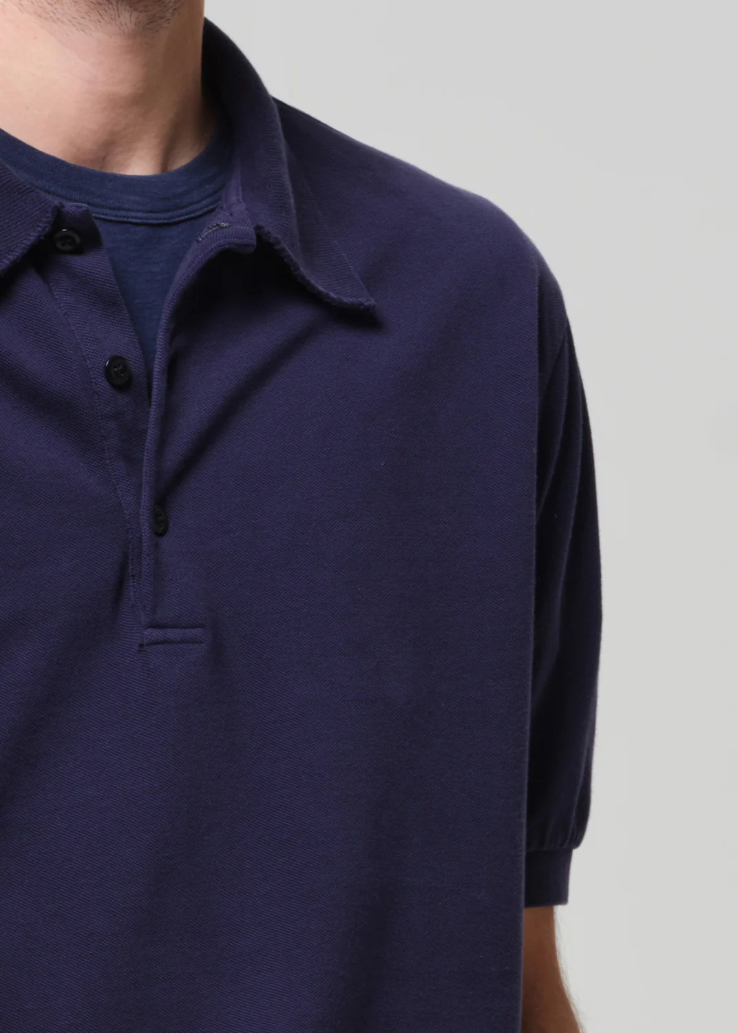 Banded Polo in Navy - Image 6