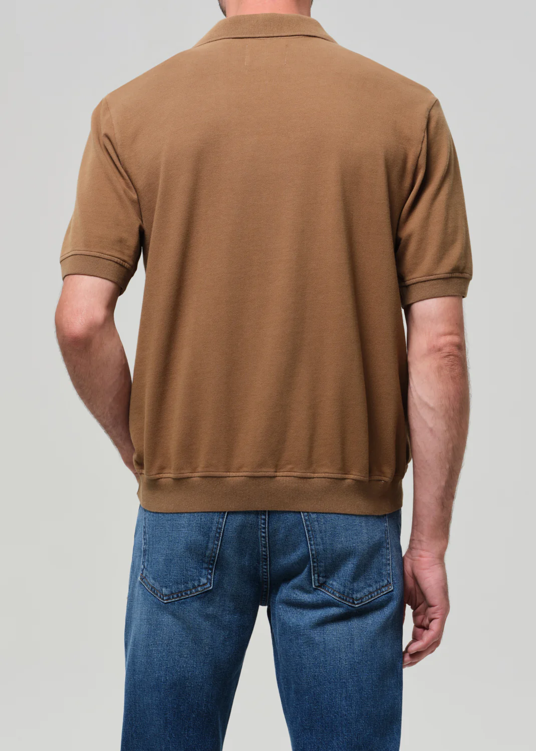 Banded Polo in Vintage Kelp - Image 4