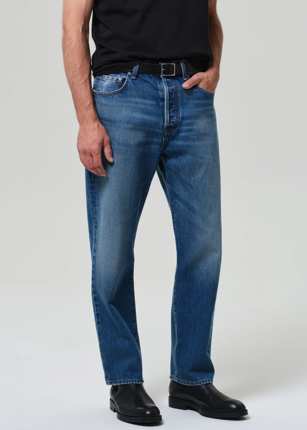 Beau Straight Premium Vintage in Mid Blue - Image 5