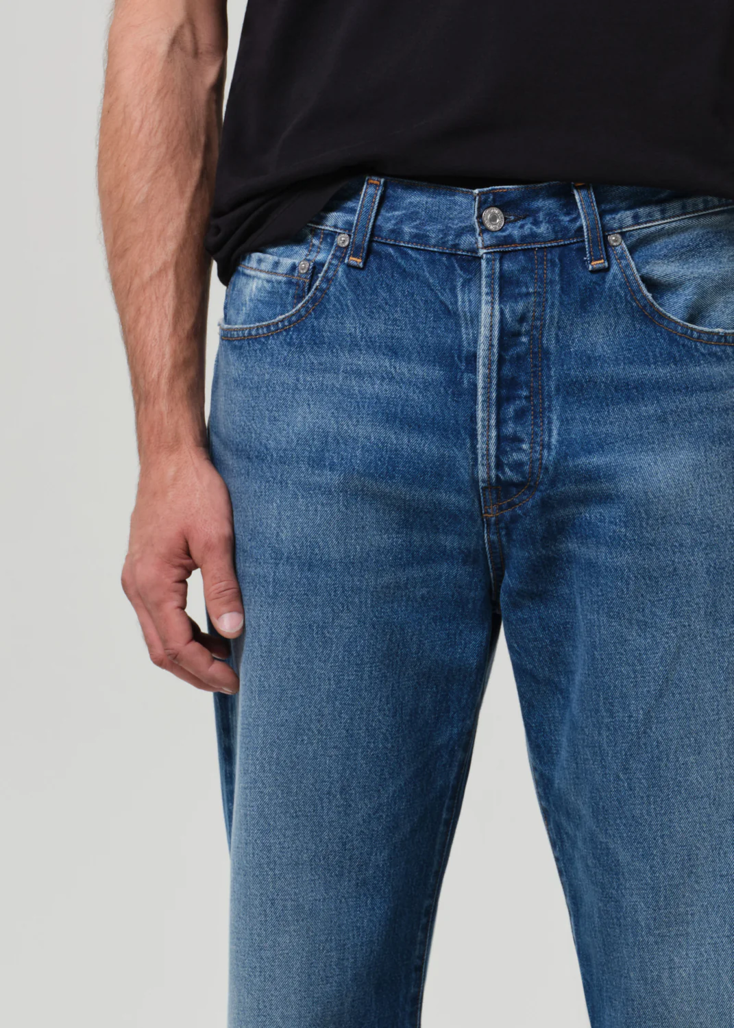 Beau Straight Premium Vintage in Mid Blue - Image 6