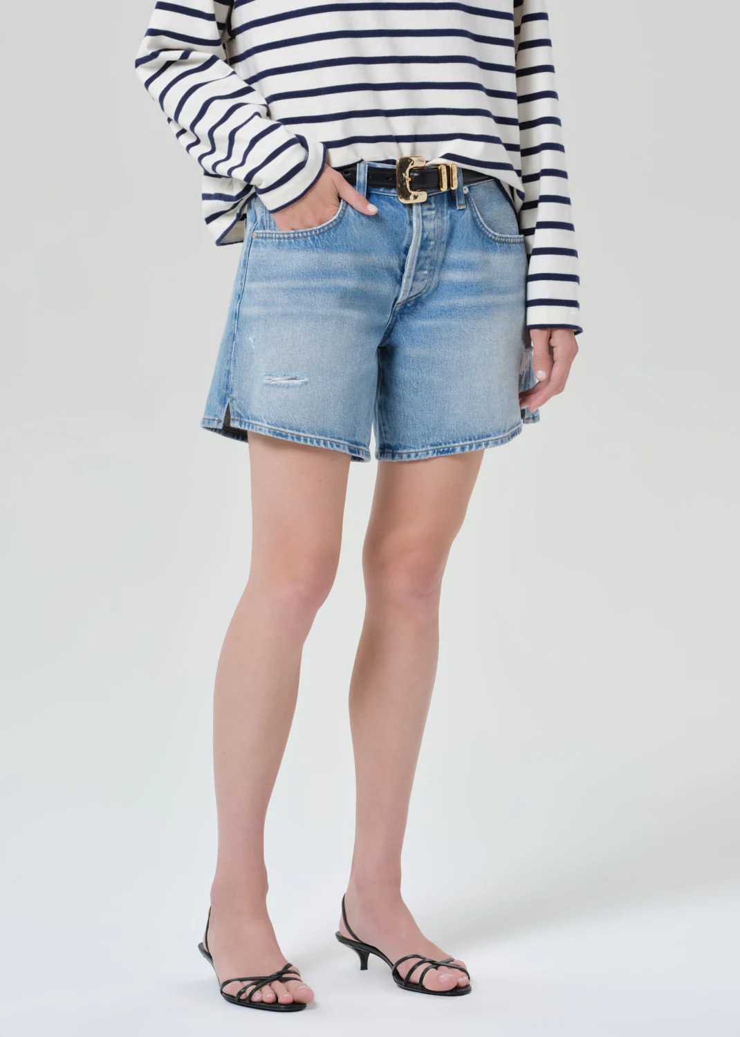 Billie Relaxed Short in Sparrow - Image 4