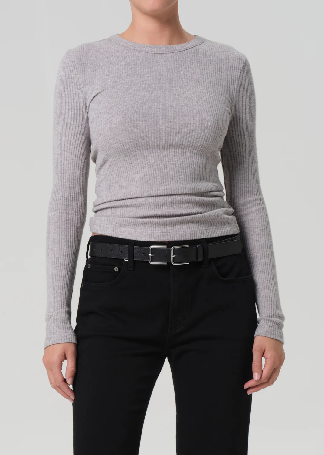 Bina Crewneck in Heather Grey