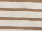 Boat Neck Slim Tee in Ginger Stripe - Image 7