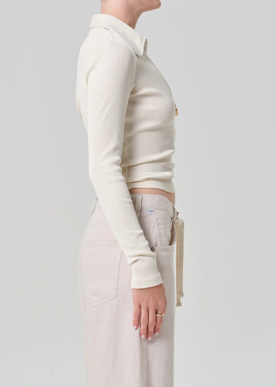 Brea 60's Polo in Dune - Image 3