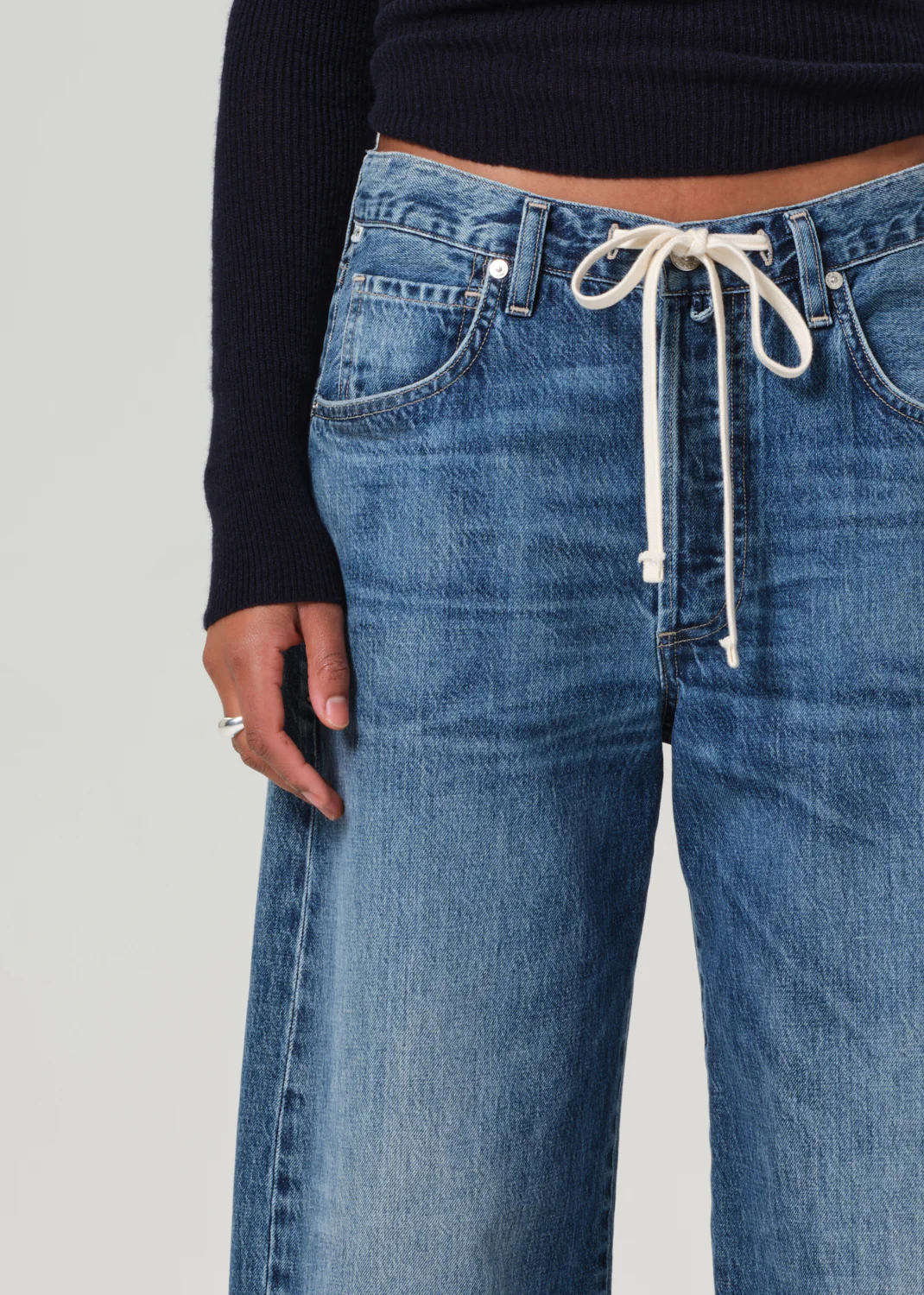 Brynn Drawstring Trouser in Atlantis - Image 5