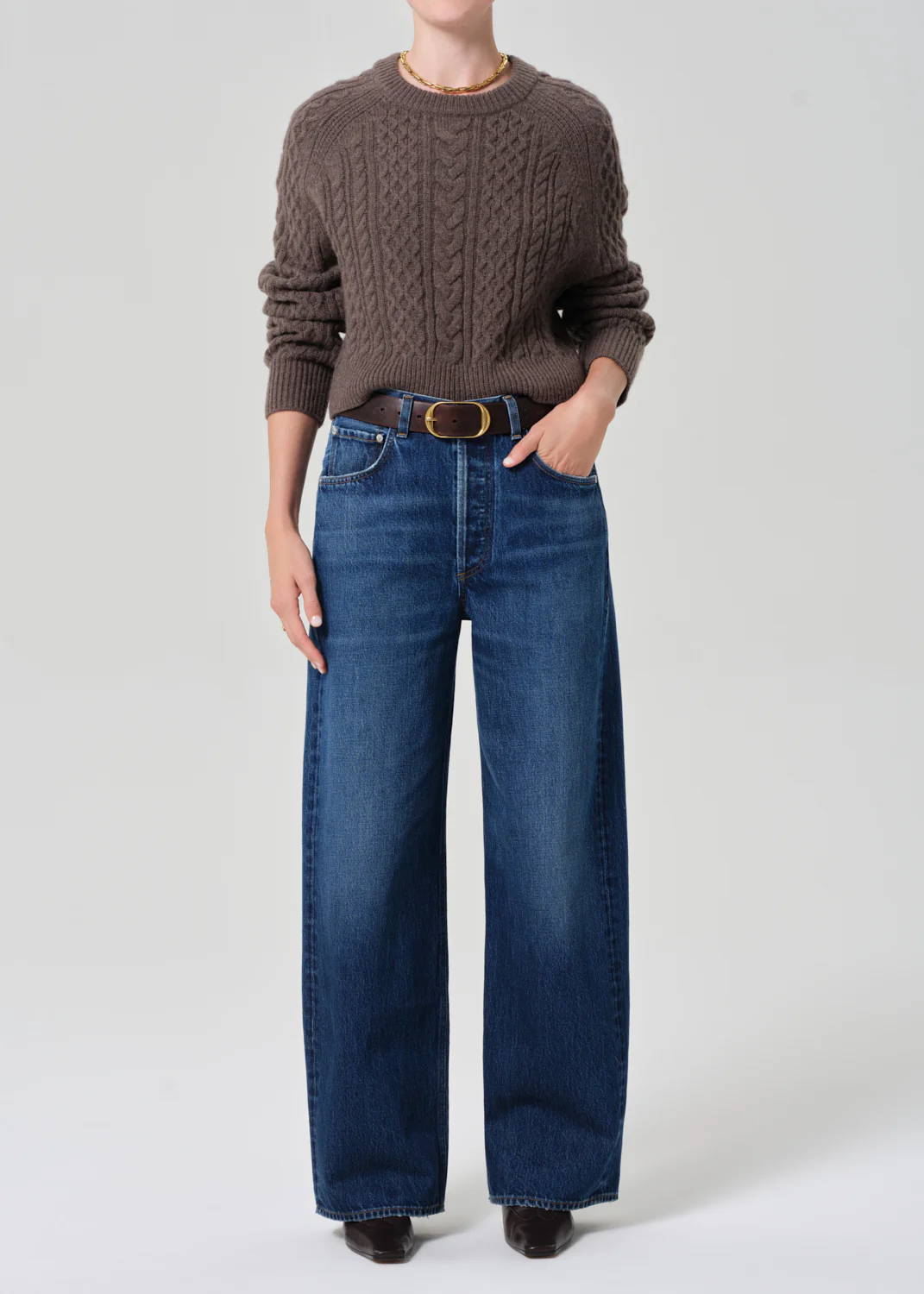 Cable Raglan in Tornado Brown - Image 5