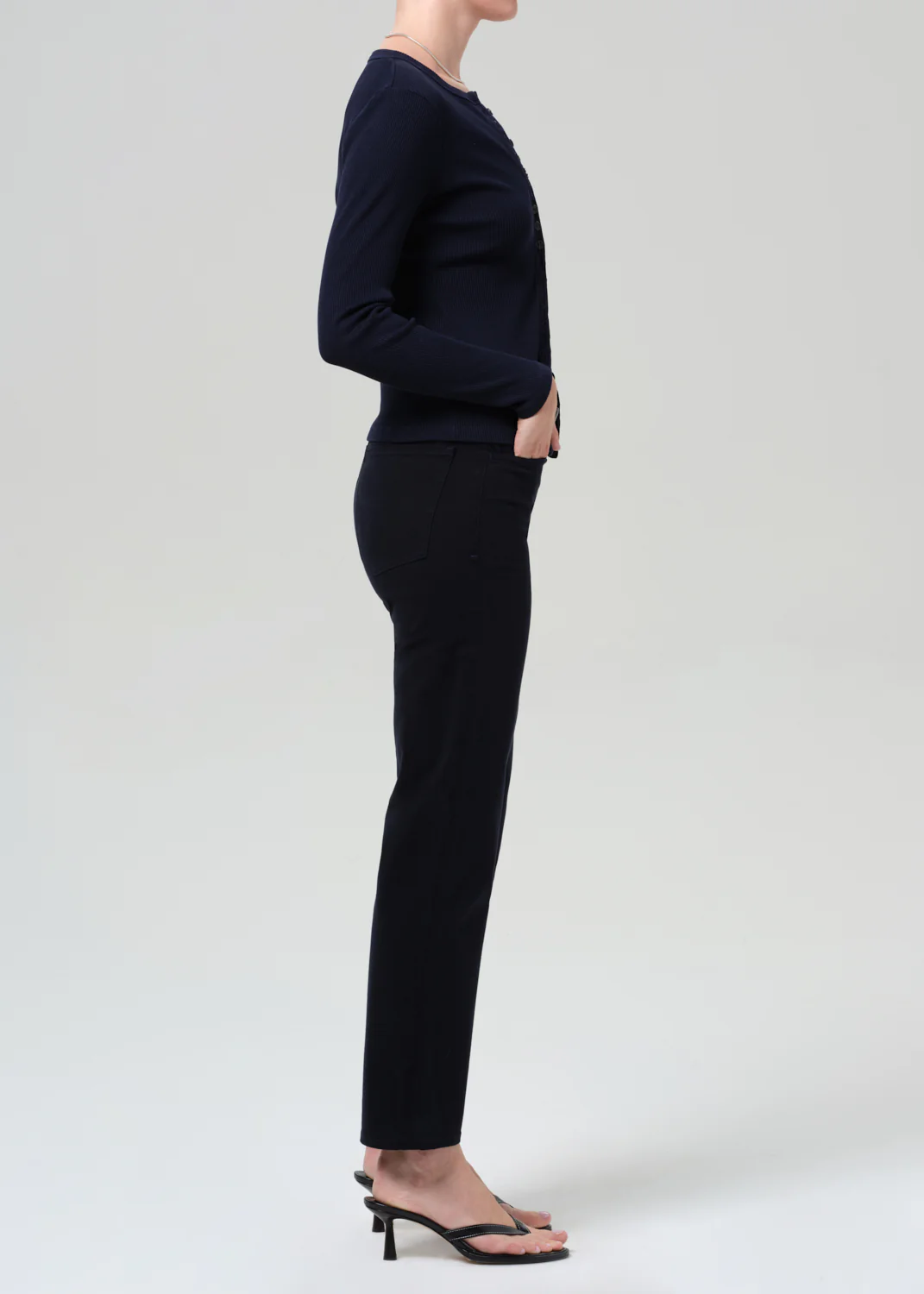 Caia Straight in Navy - Image 3