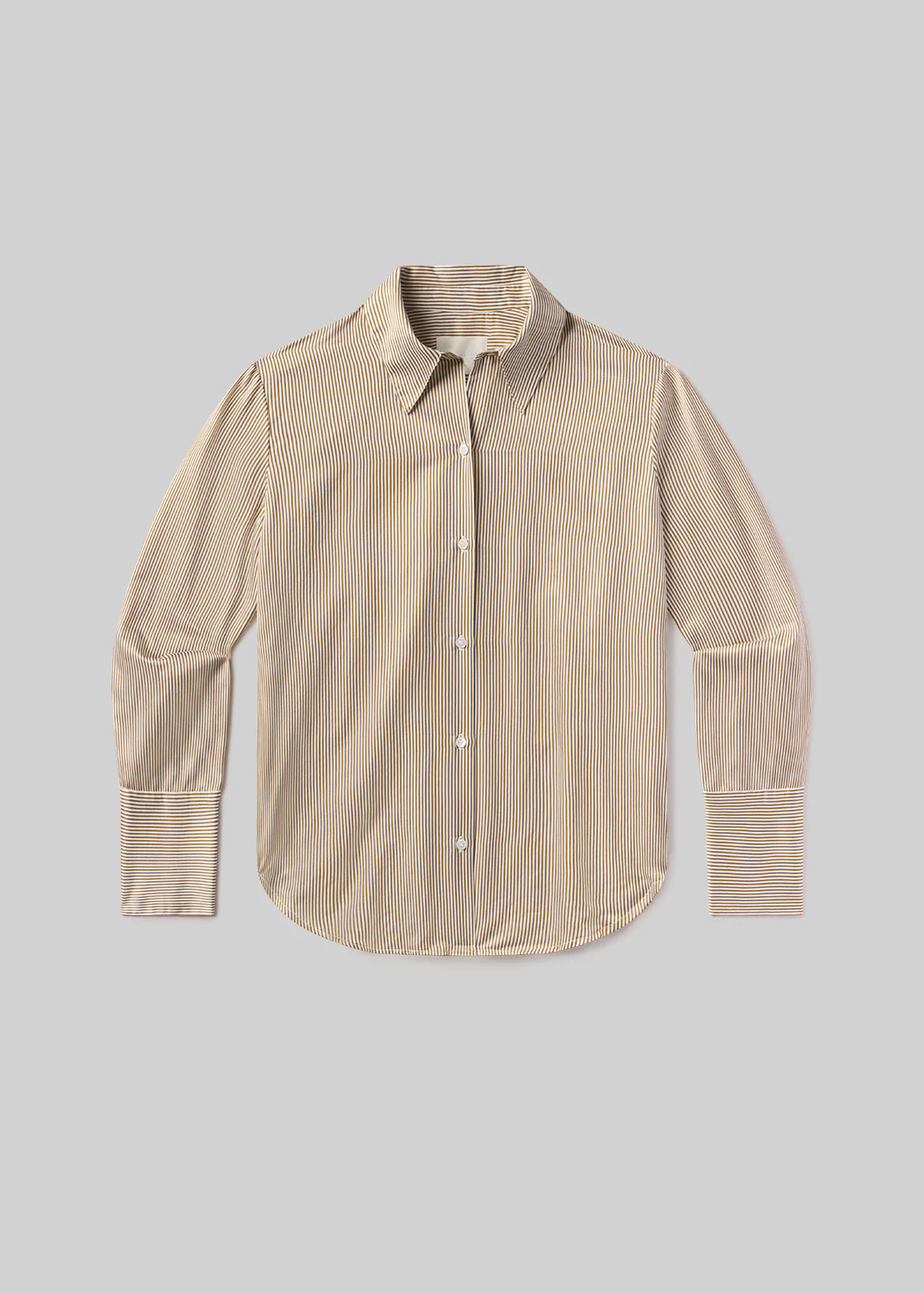 Camilia Shirt in Bronze Stripe - Image 6