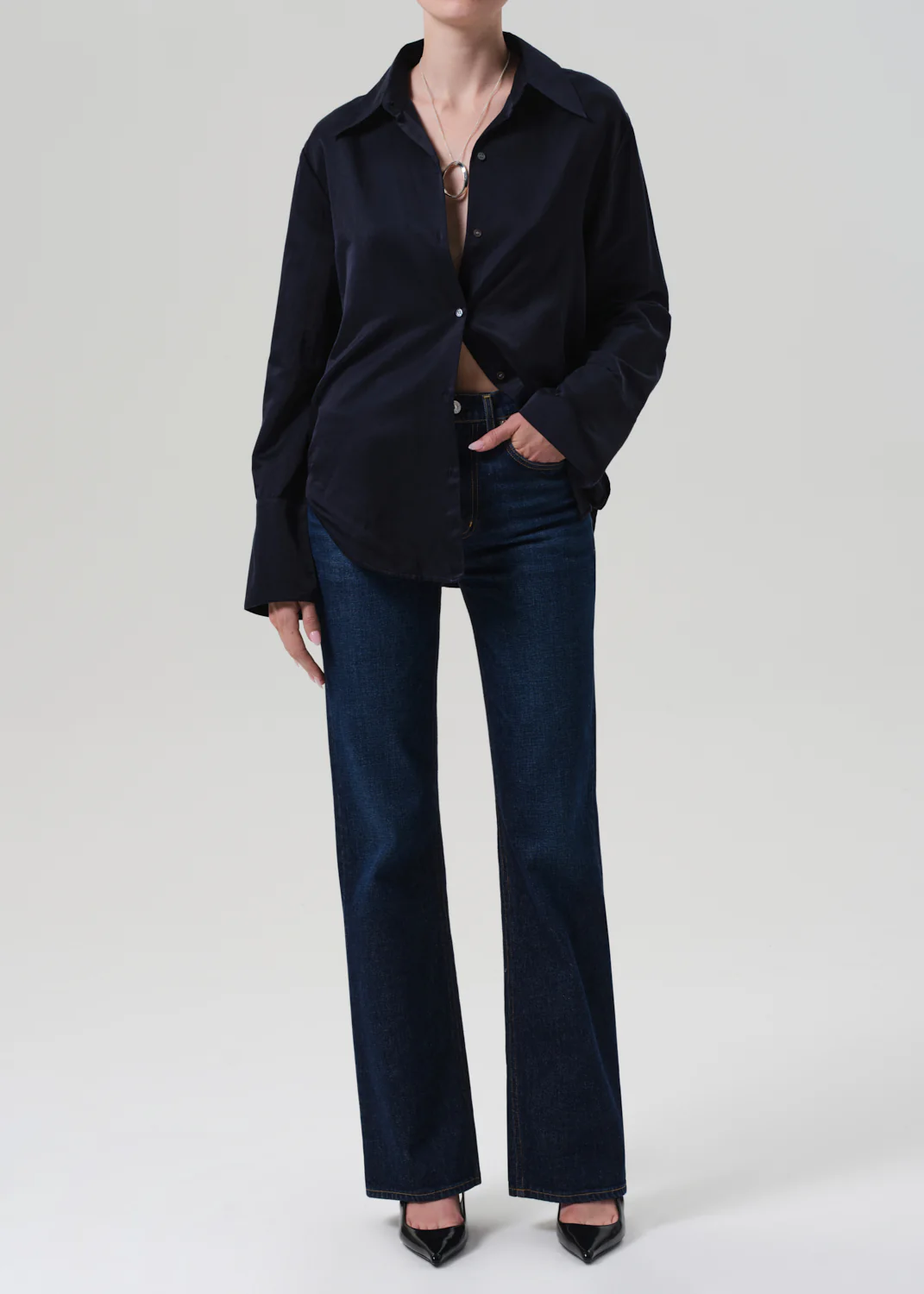 Camilia Shirt in Midnight - Image 6