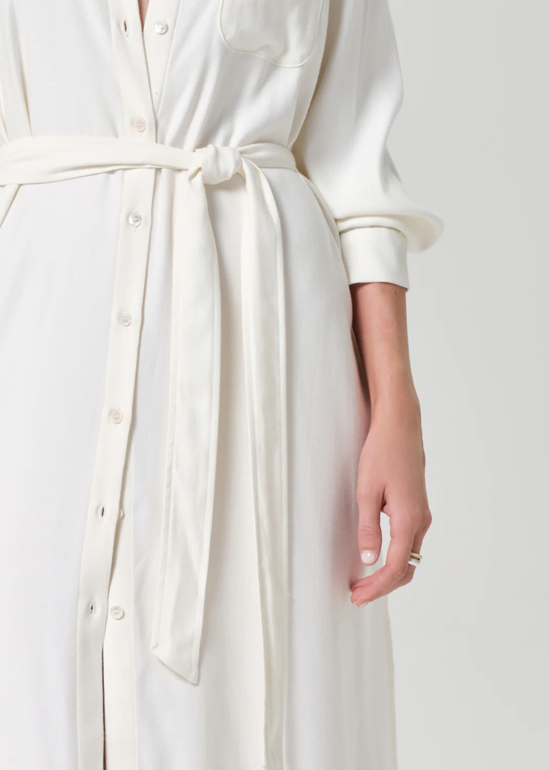 Camillia Shirt Dress in Moonlight - Image 6