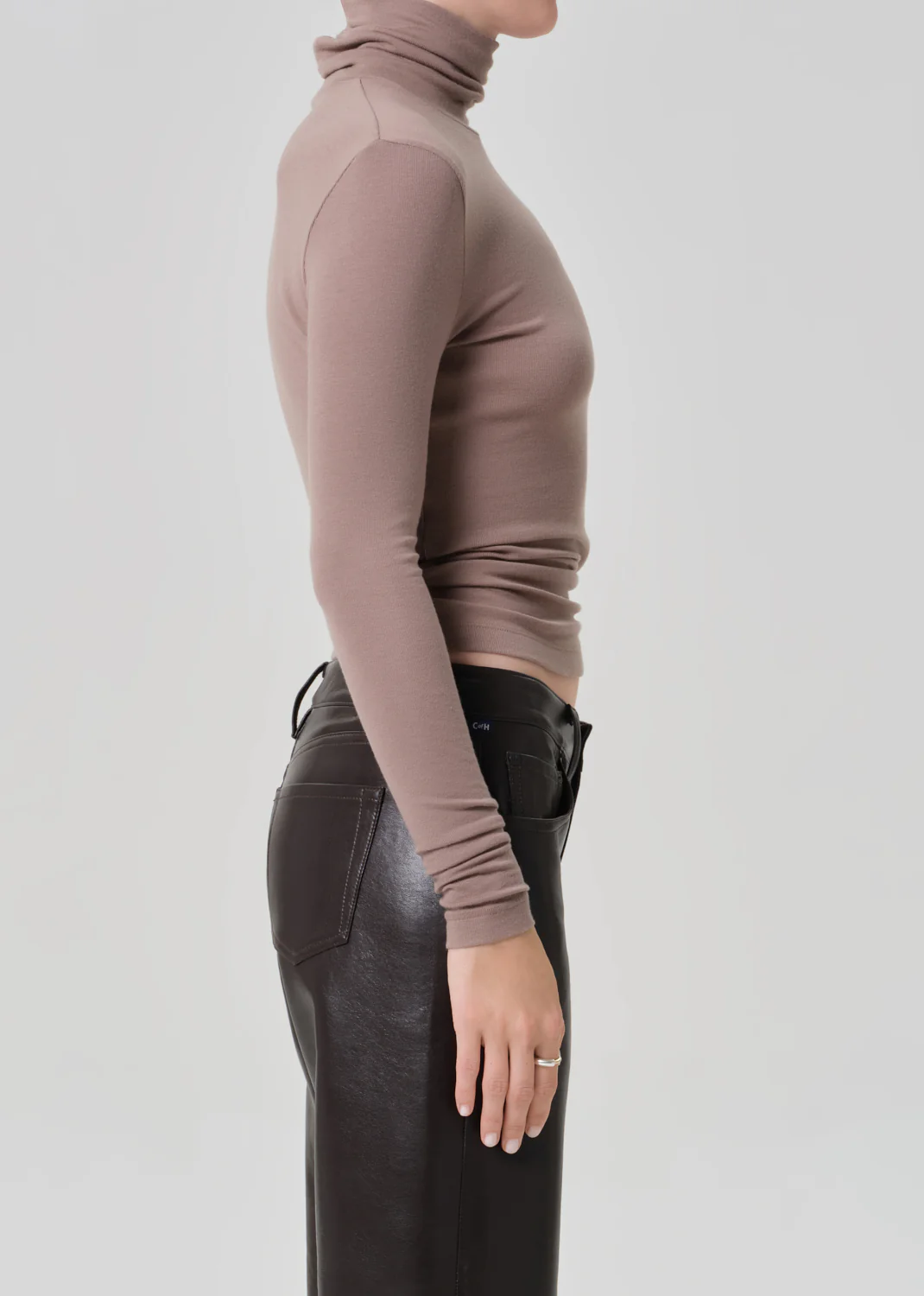 Caradene Turtleneck in Cocoa - Image 3