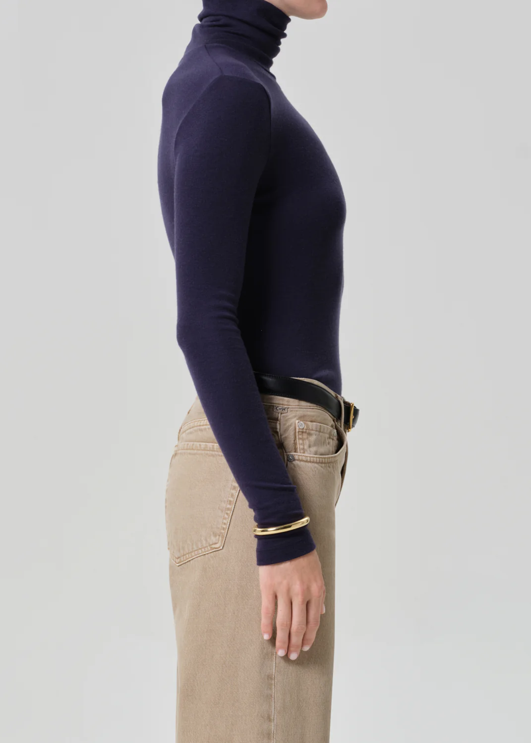 Caradene Turtleneck in Navy - Image 3