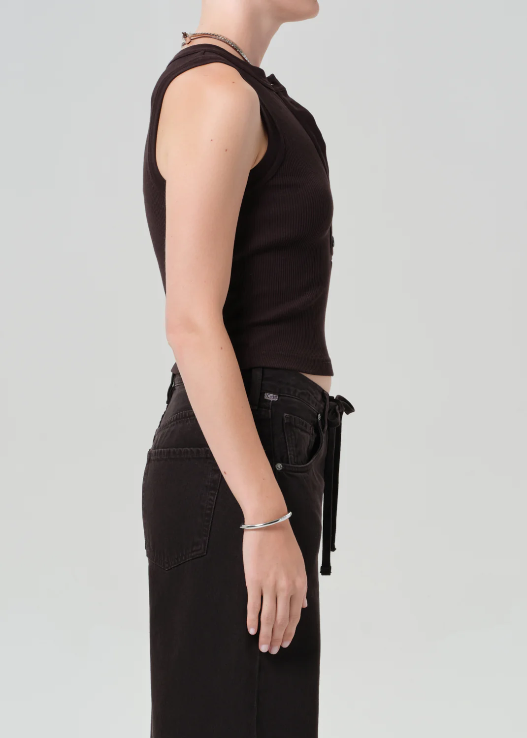 Caralyn Tank in Chocolate - Image 3
